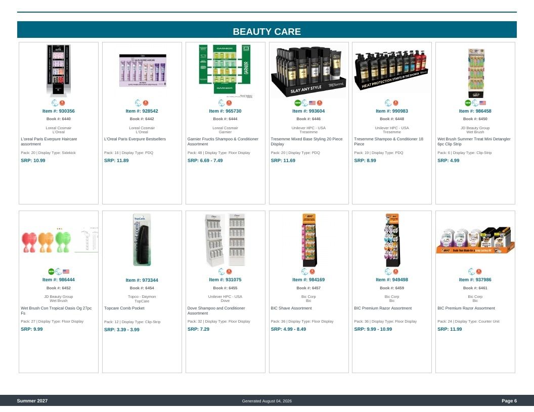 Imperial Distributors Spring Summer Show Catalog Weekly Ad August 1, 2026 - December 31, 2027