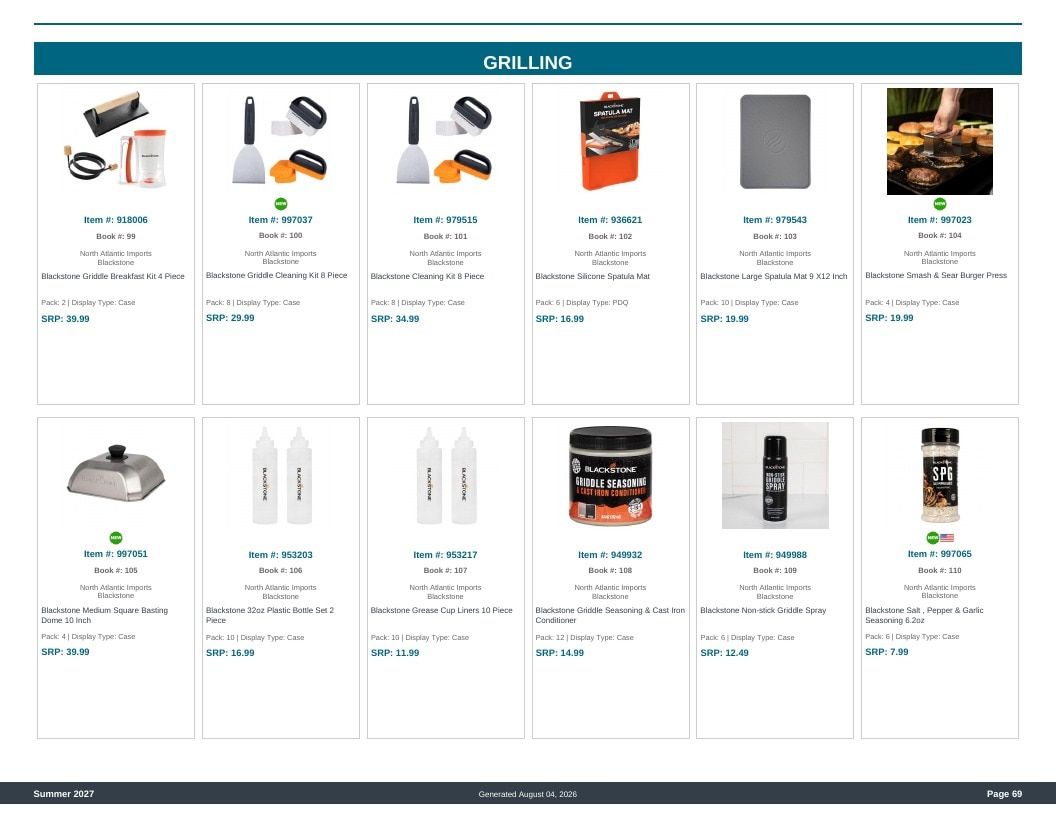 Imperial Distributors Spring Summer Show Catalog Weekly Ad August 1, 2026 - December 31, 2027
