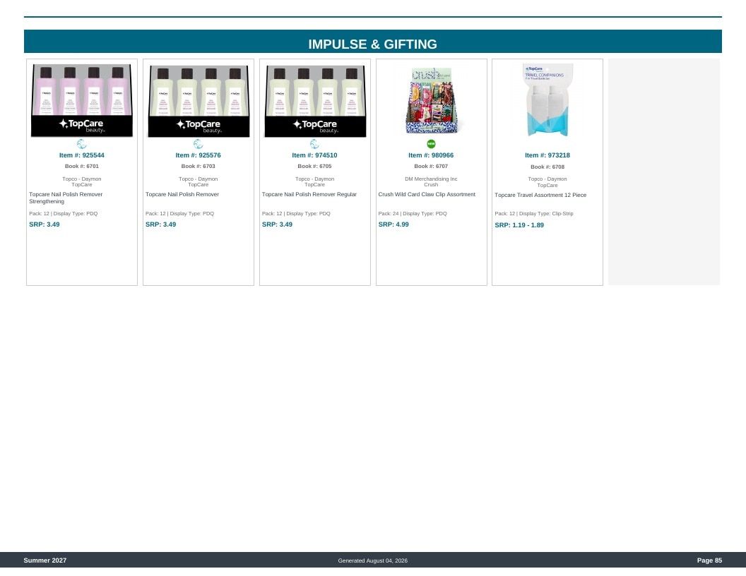 Imperial Distributors Spring Summer Show Catalog Weekly Ad August 1, 2026 - December 31, 2027