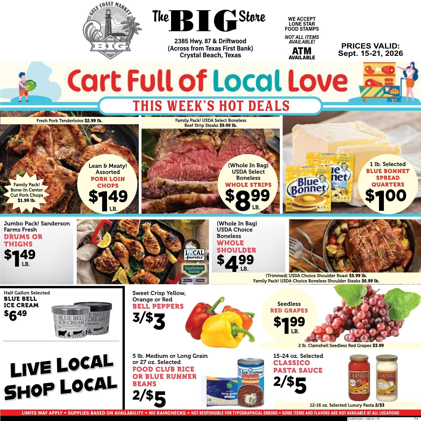 The Big Store Weekly Ad September 15 - 21, 2026
