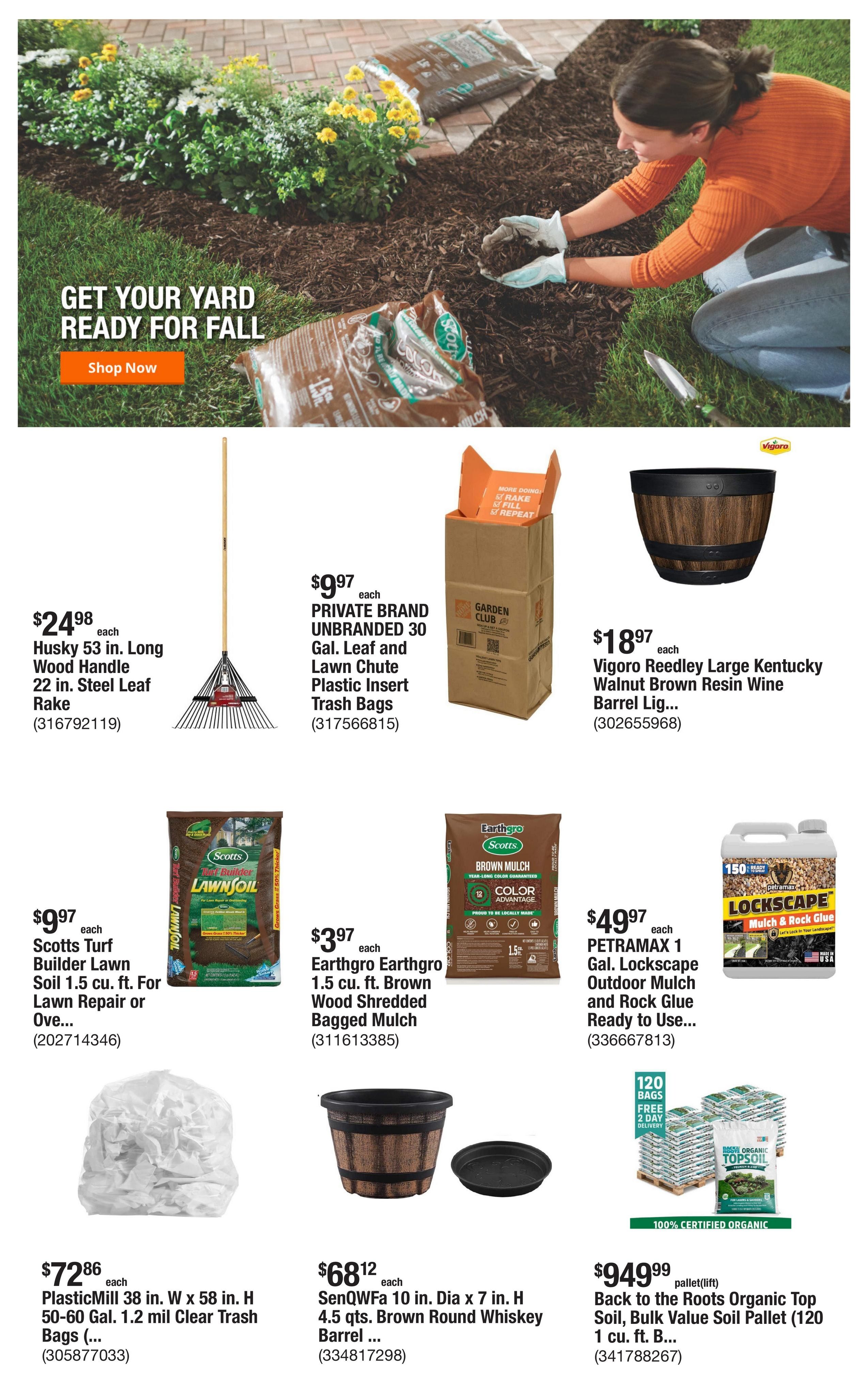 Home Depot (South Pasadena Area, CA) Weekly Ad September 10 - 24, 2026