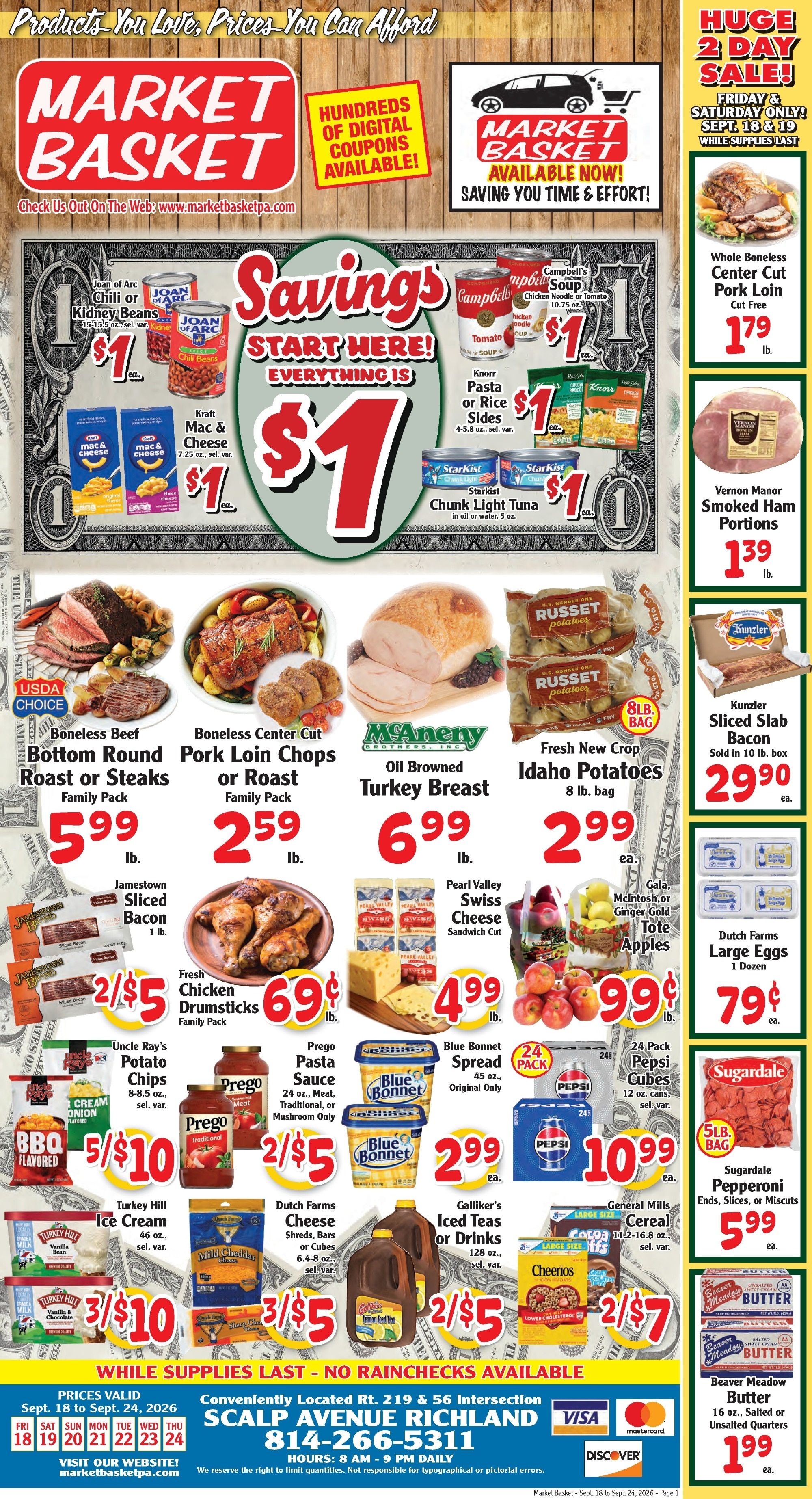 Market Basket Pennsylvania Weekly Ad September 18 - 24, 2026