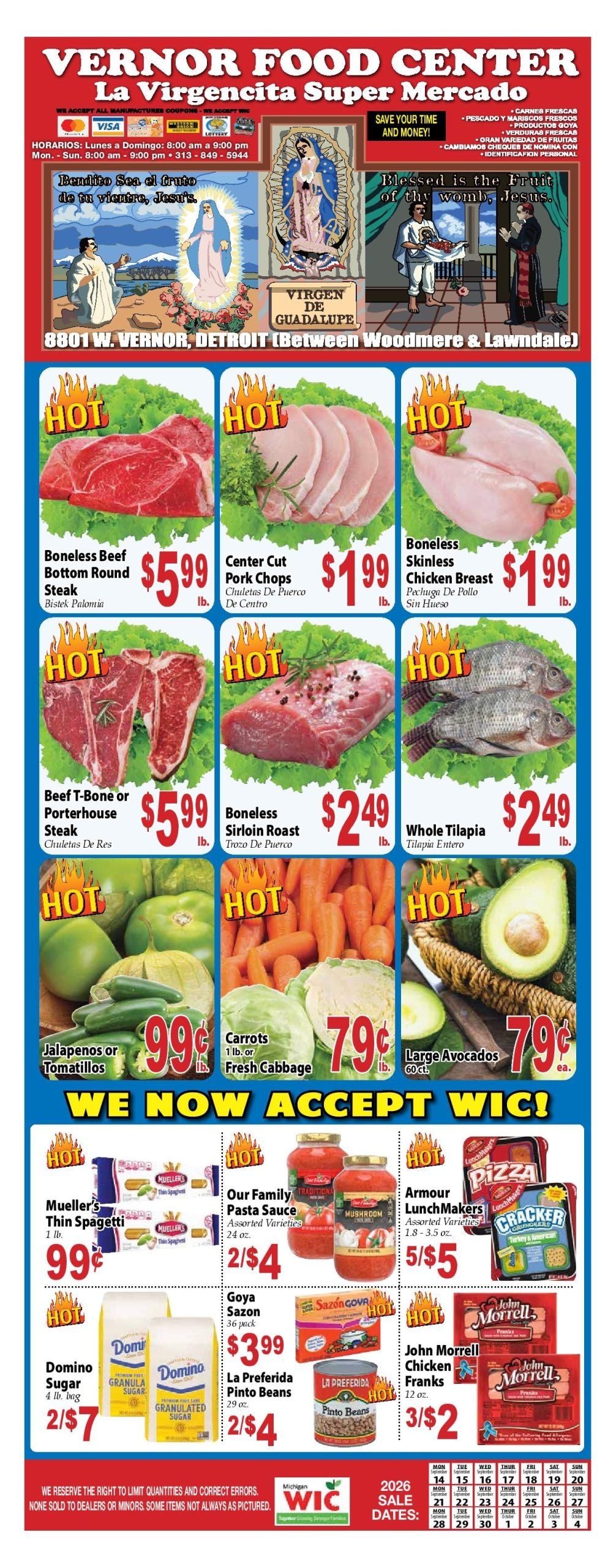 Vernor Food Center Weekly Ad September 15 - 28, 2026