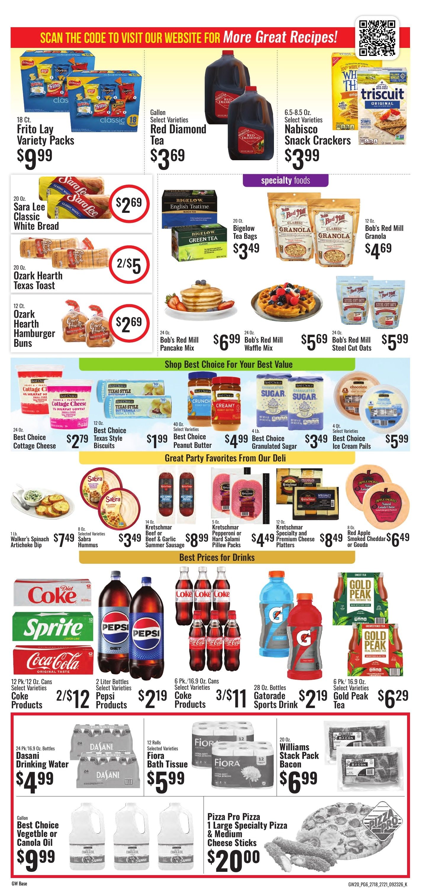 G&W Foods Farmers Market (Manila, AR) Weekly Ad September 23 - October 6, 2026