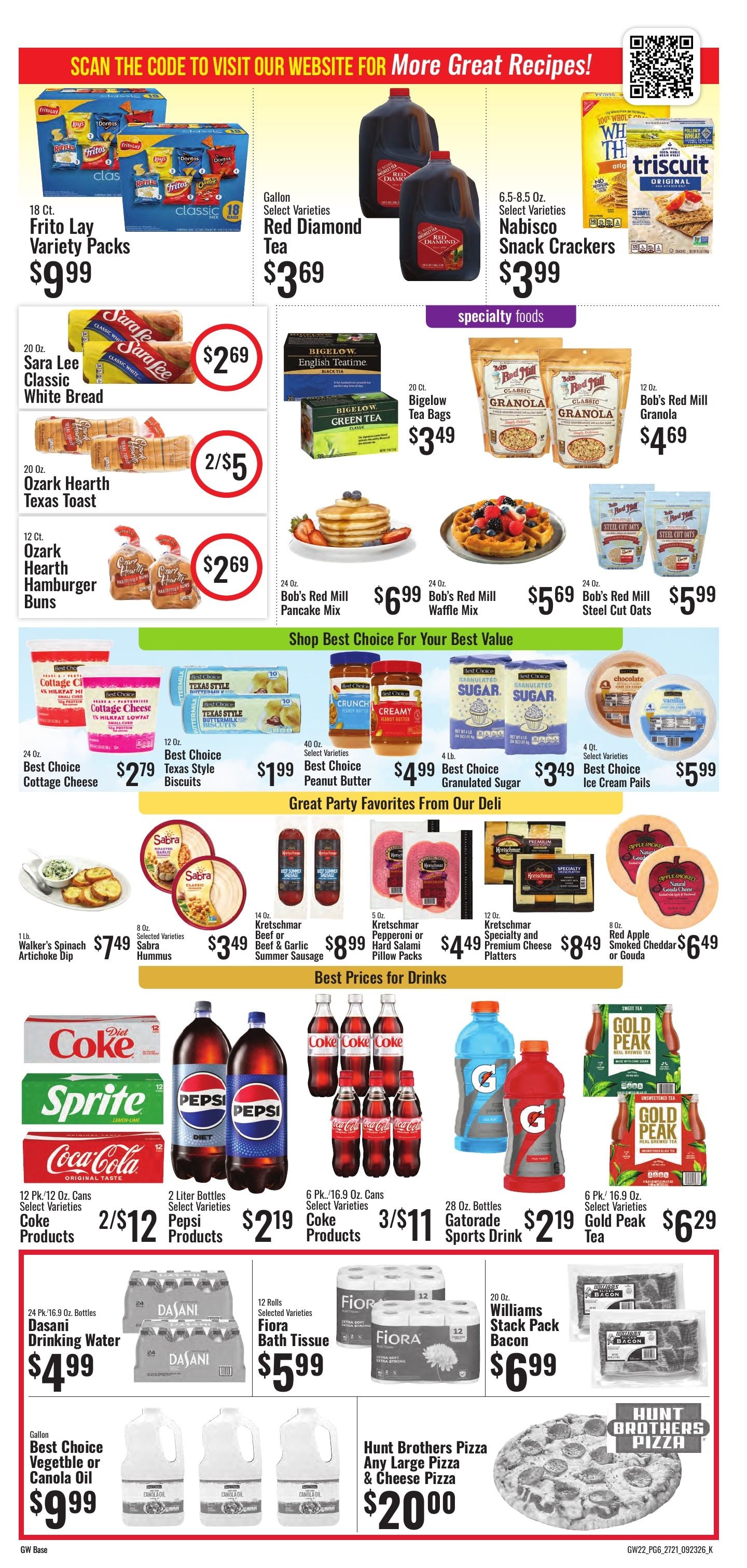 G&W Foods Farmers Market (Monette, AR) Weekly Ad September 23 - October 6, 2026