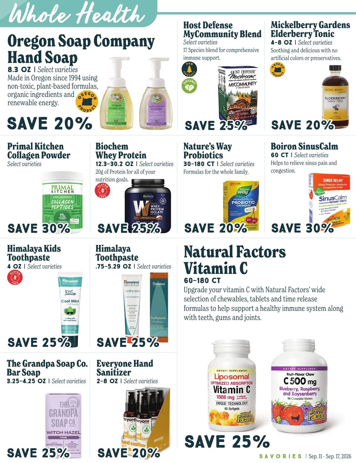 Market of Choice Weekly Specials Weekly Ad September 11 - 17, 2026