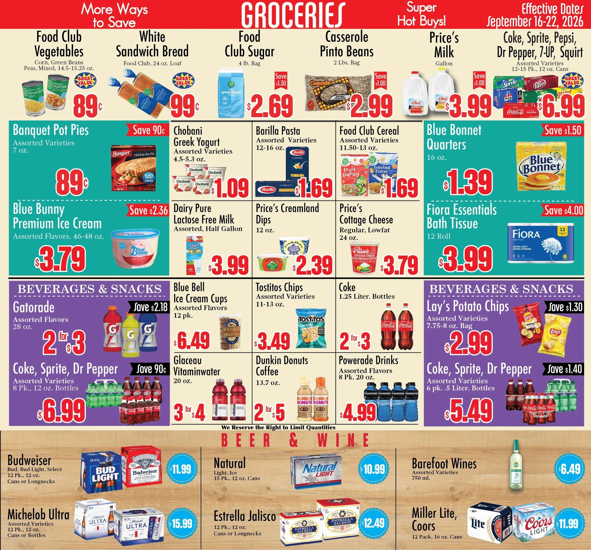 Food City El Paso Weekly Ad September 16 - 22, 2026