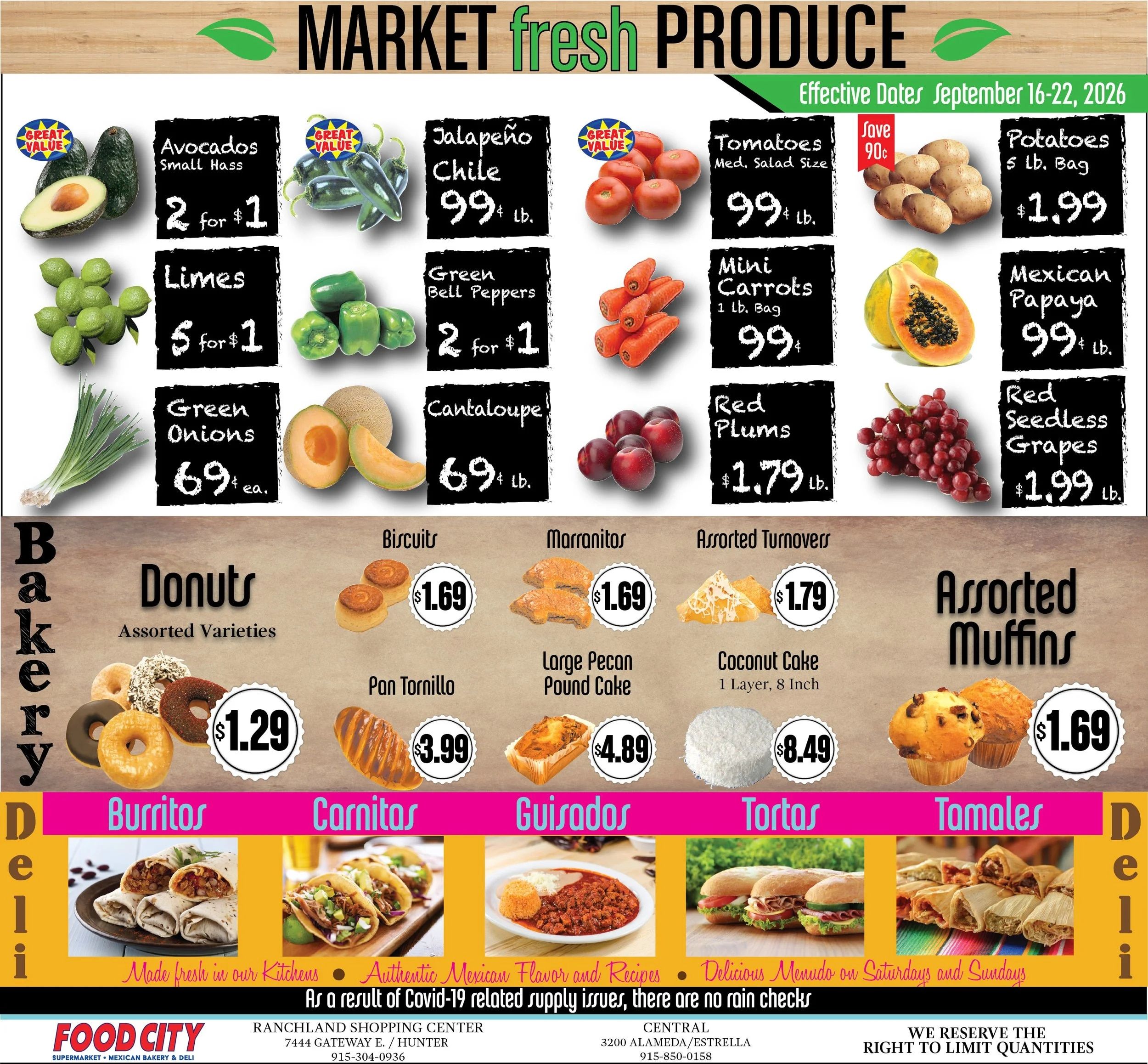 Food City El Paso Weekly Ad September 16 - 22, 2026