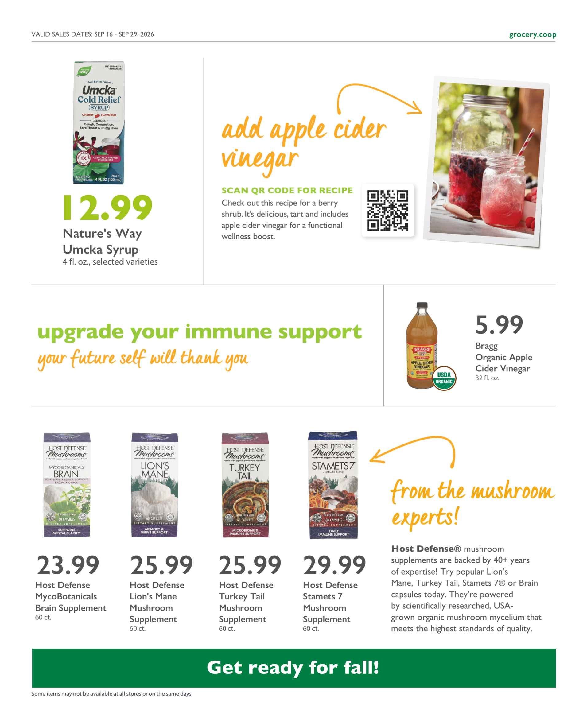 Astoria Co-op Co-op Deals Weekly Ad September 16 - 29, 2026
