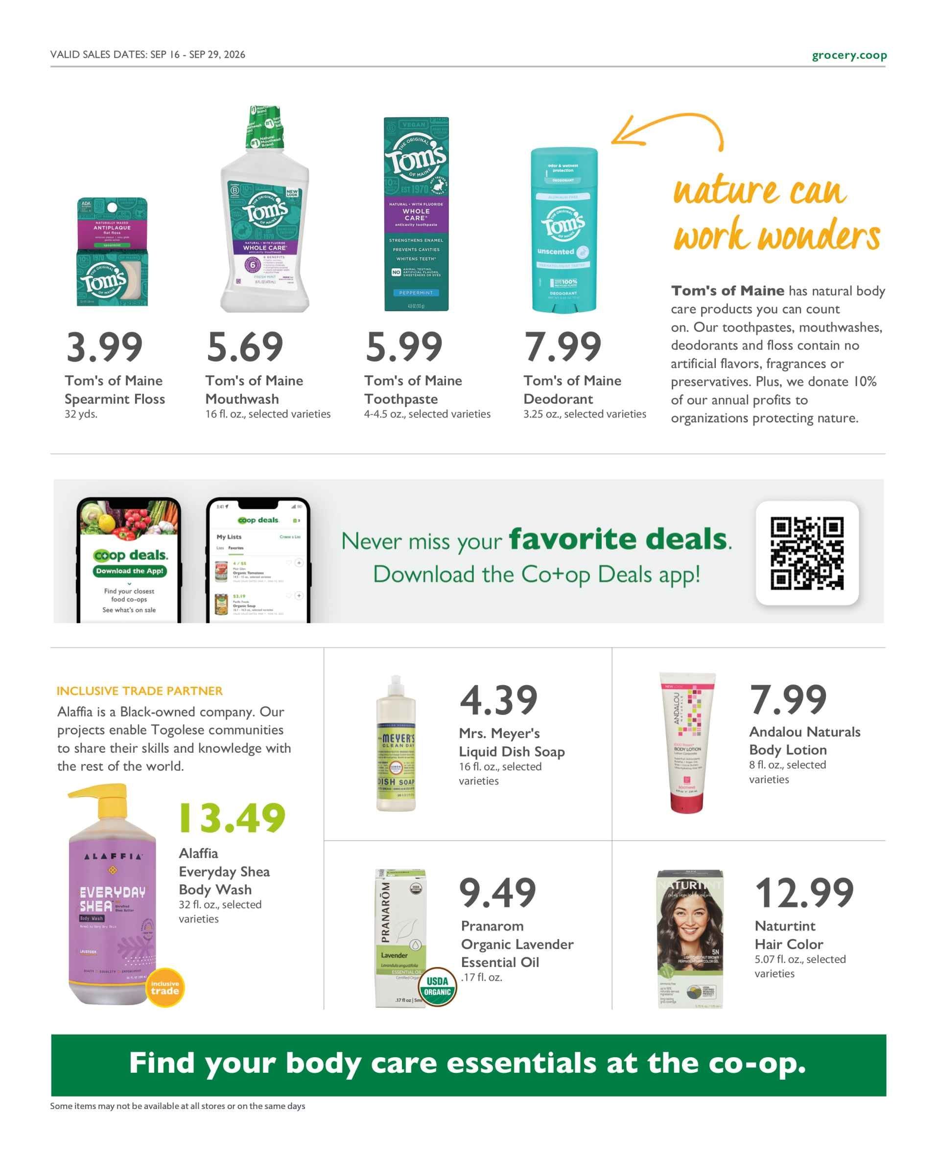 Astoria Co-op Co-op Deals Weekly Ad September 16 - 29, 2026
