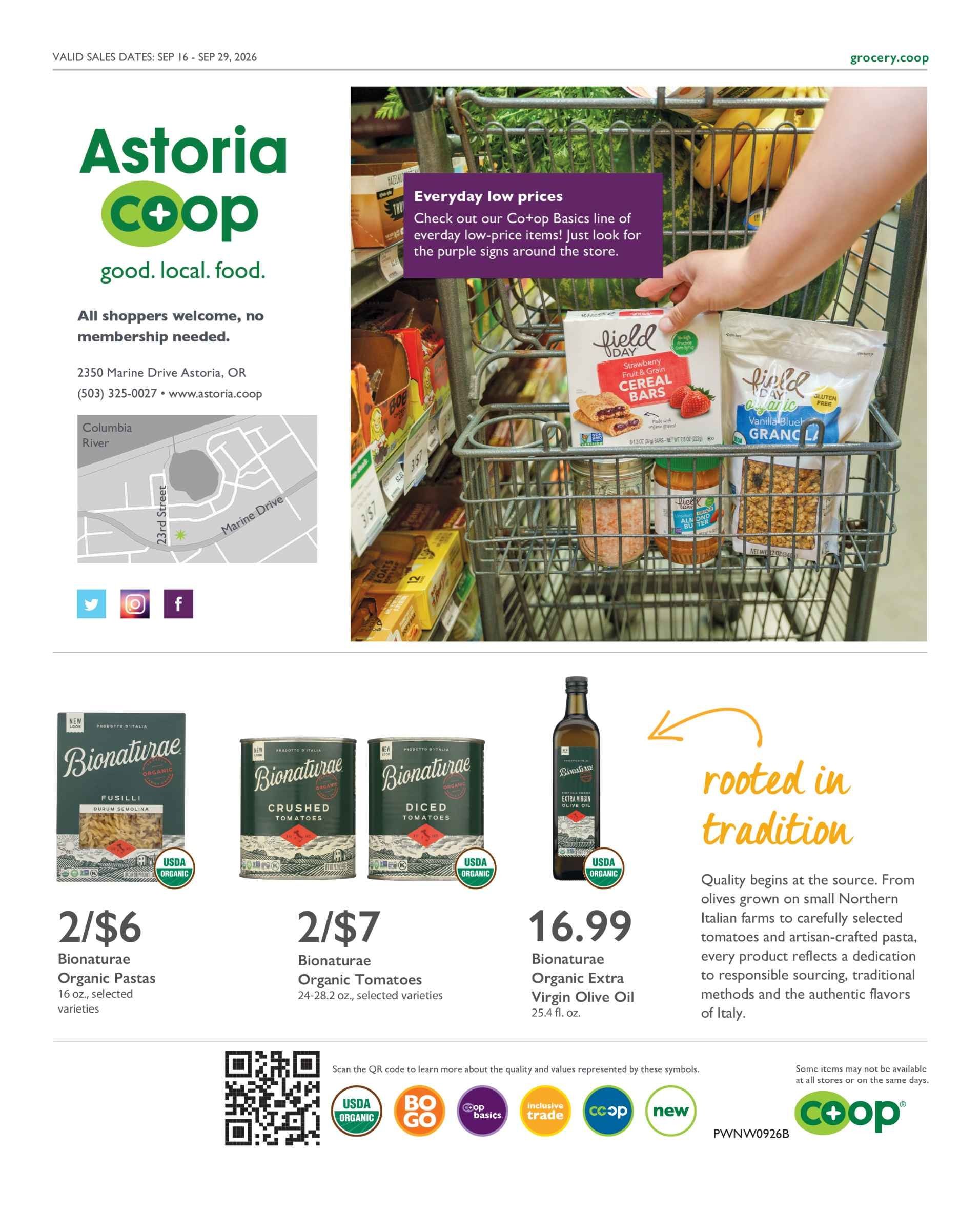 Astoria Co-op Co-op Deals Weekly Ad September 16 - 29, 2026