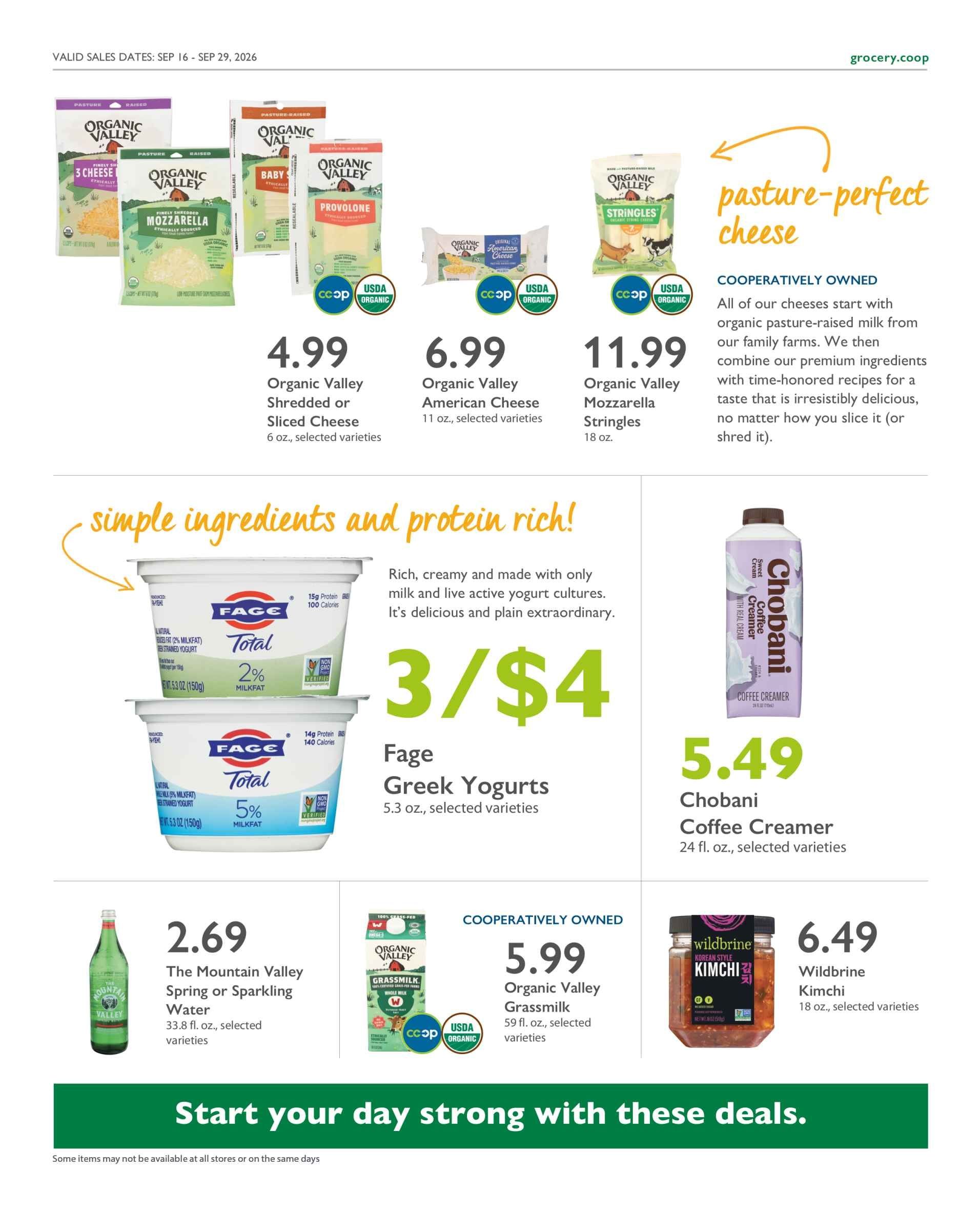 Astoria Co-op Co-op Deals Weekly Ad September 16 - 29, 2026