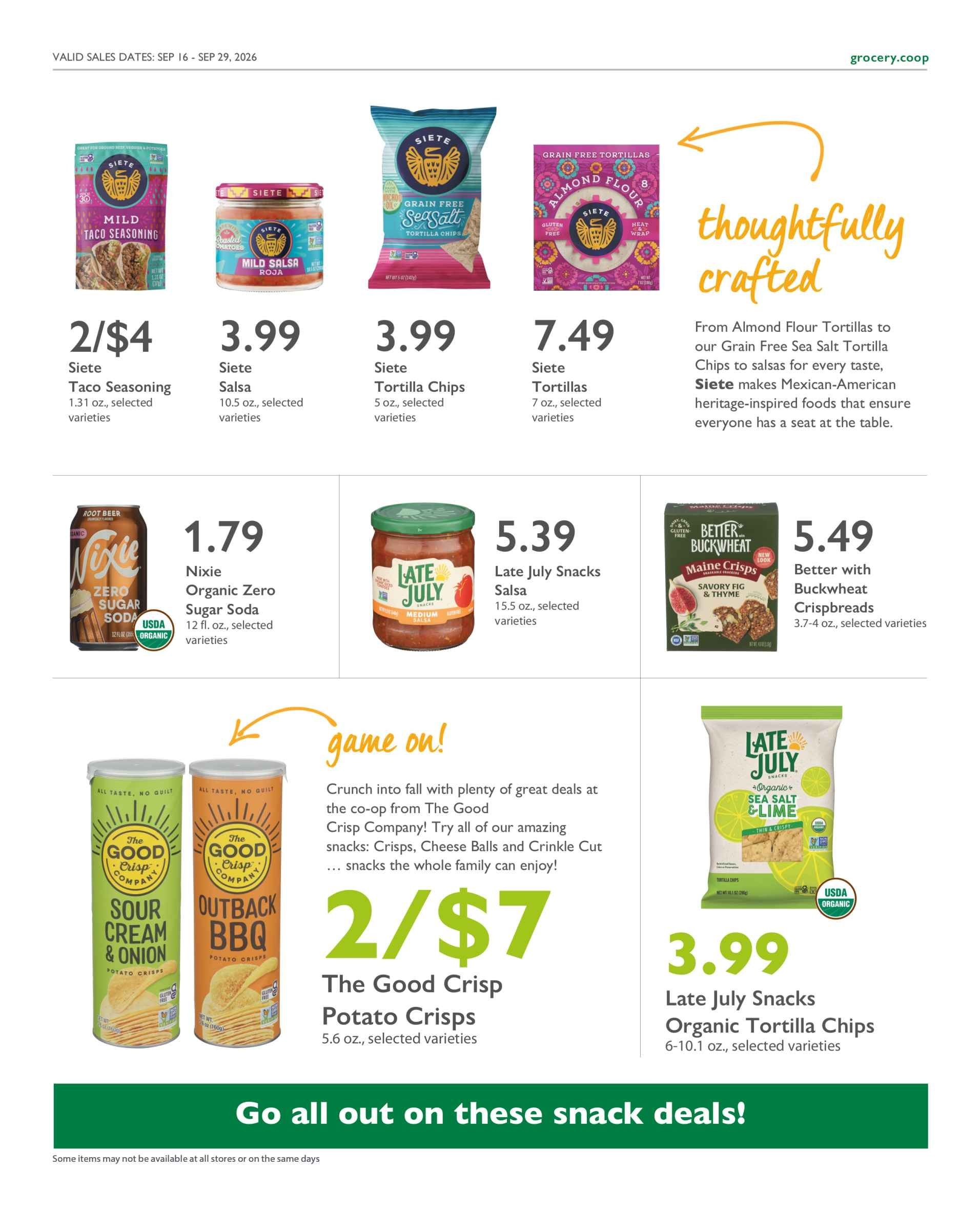 Astoria Co-op Co-op Deals Weekly Ad September 16 - 29, 2026