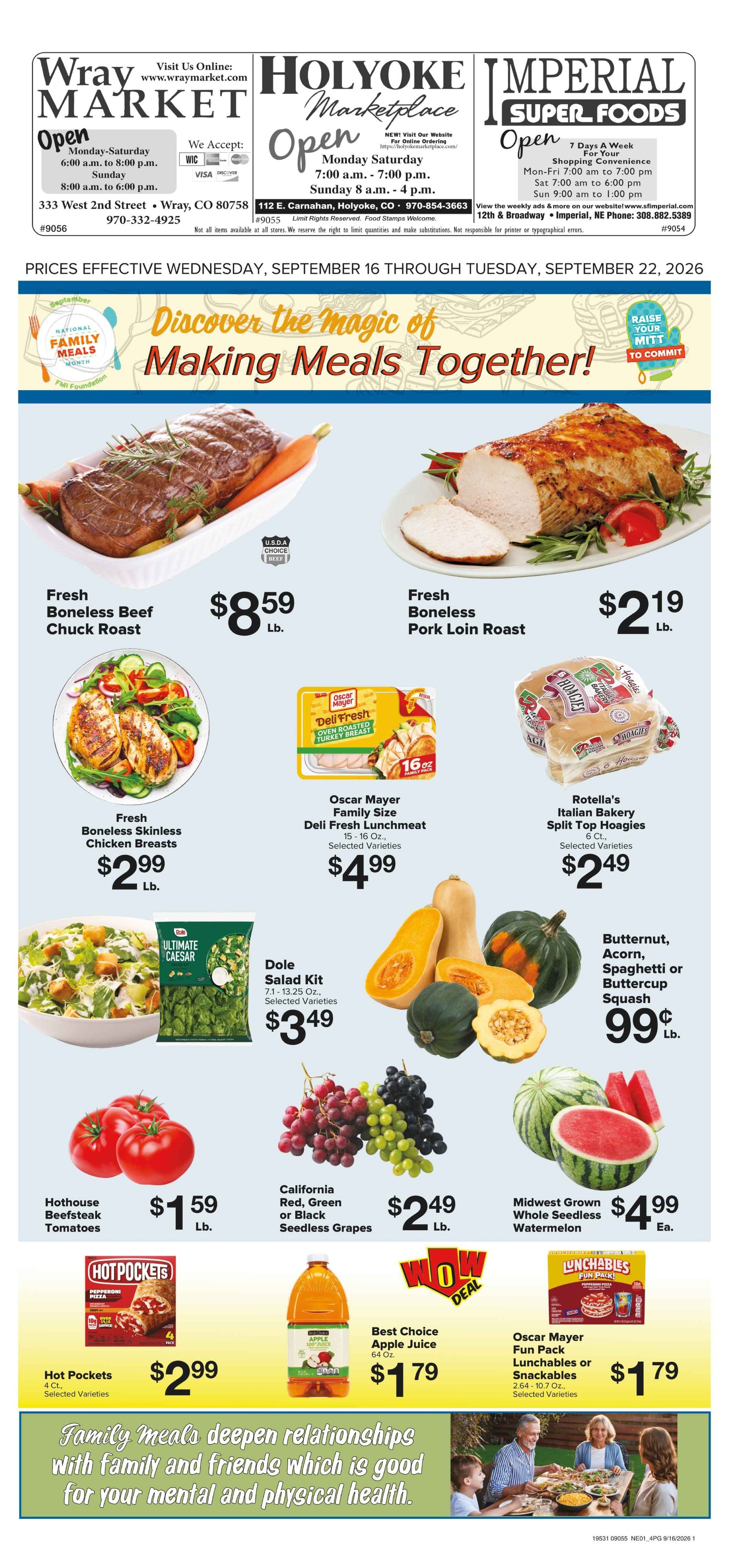 Imperial Superfoods Great Deals This Week! Weekly Ad September 16 - 22, 2026