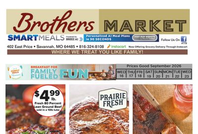 Brothers Market (Savannah, MO) Weekly Ad September 16 - 23, 2026