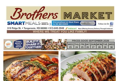 Brothers Market (Tonganoxie, KS) Weekly Ad September 16 - 23, 2026