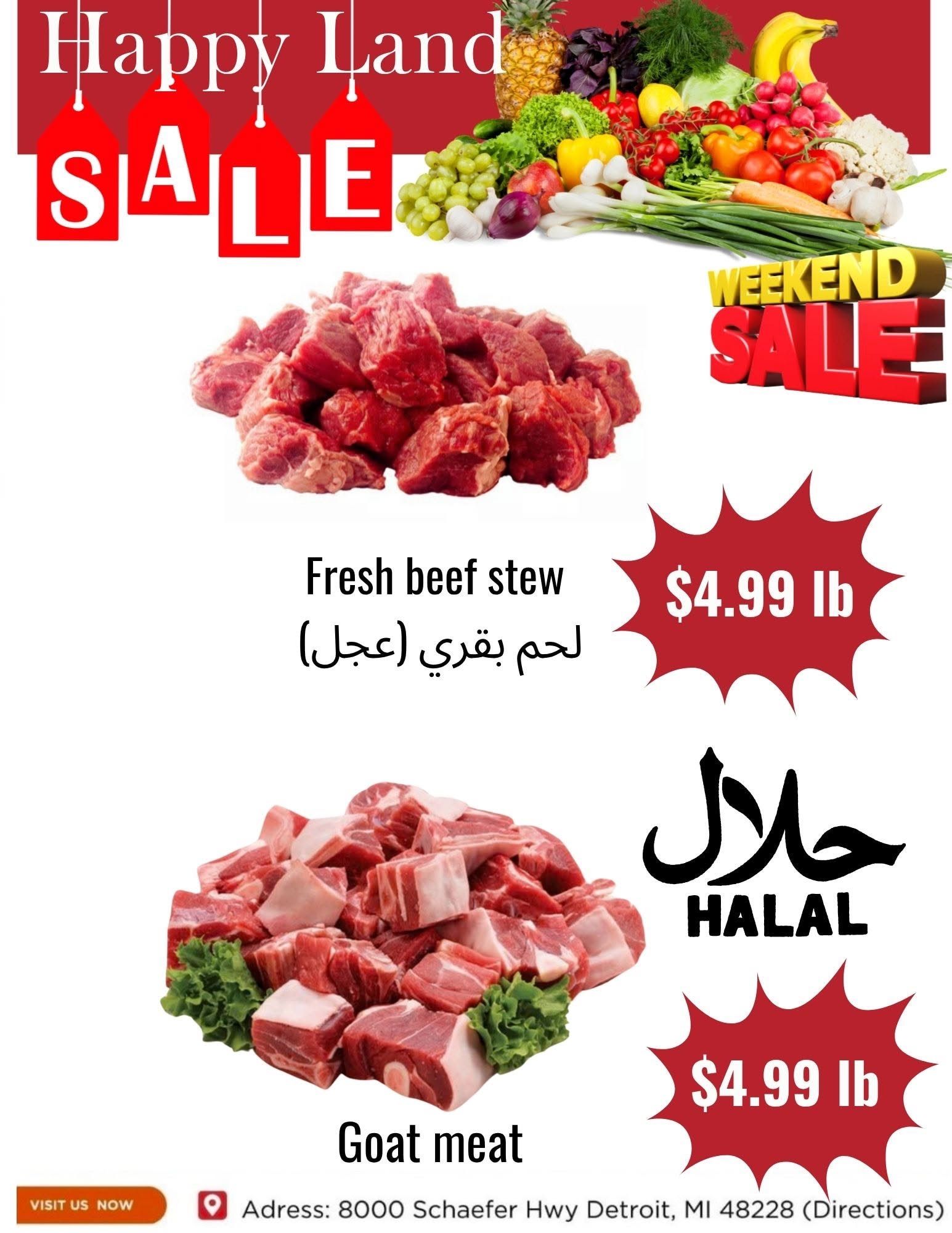 Happy Land Market (8000 Schaefer Highway, Detroit, MI) Weekly Ad September 16 - 16, 2026