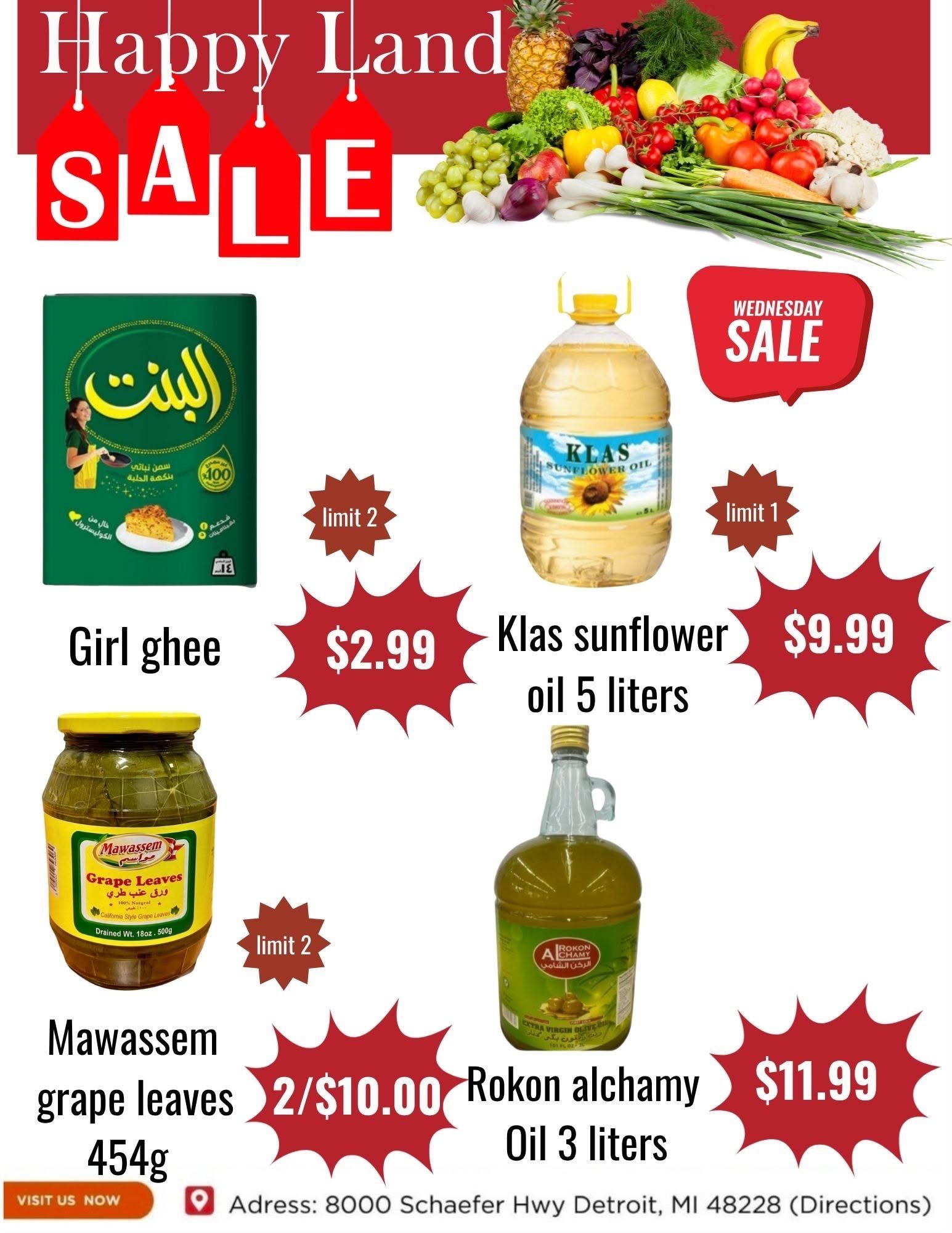 Happy Land Market (8000 Schaefer Highway, Detroit, MI) Weekly Ad September 16 - 16, 2026