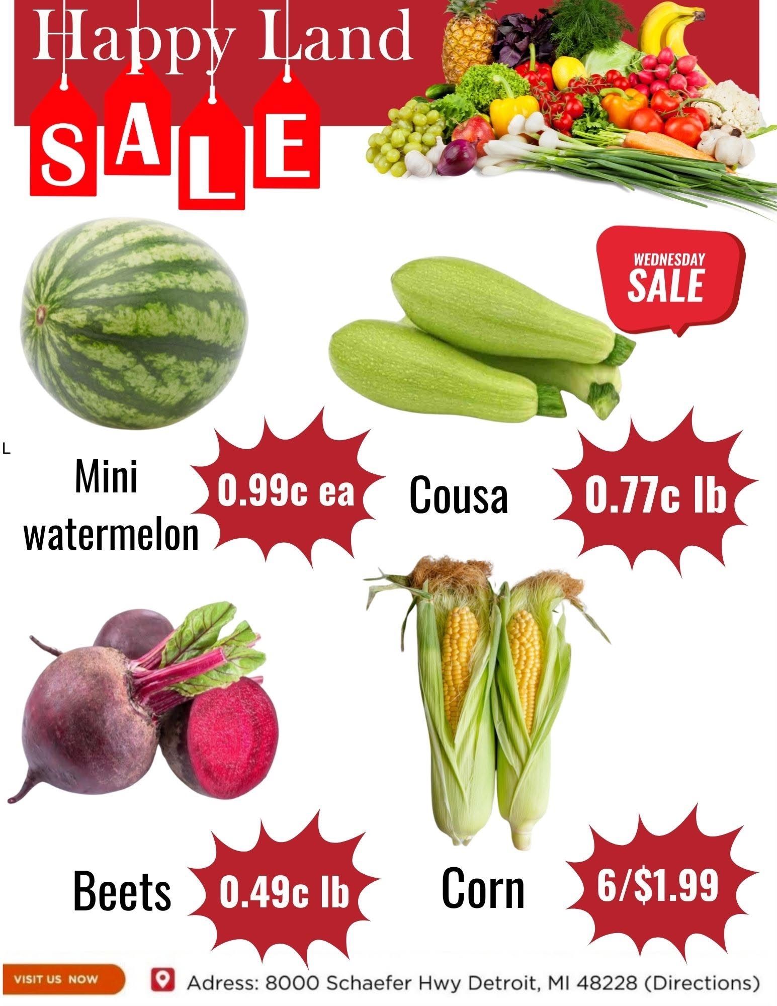 Happy Land Market (8000 Schaefer Highway, Detroit, MI) Weekly Ad September 16 - 16, 2026