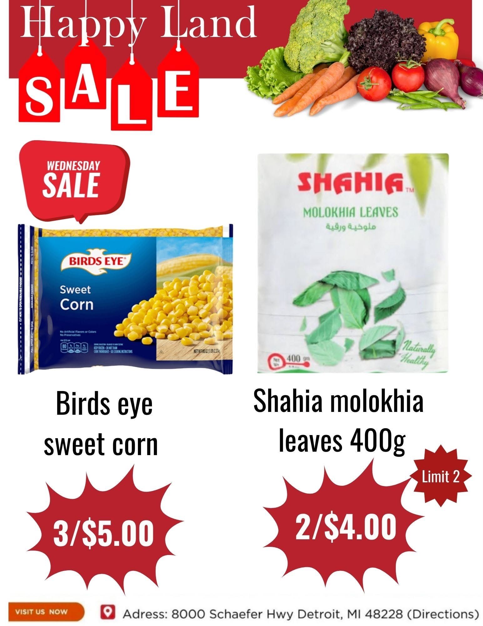 Happy Land Market (8000 Schaefer Highway, Detroit, MI) Weekly Ad September 16 - 16, 2026