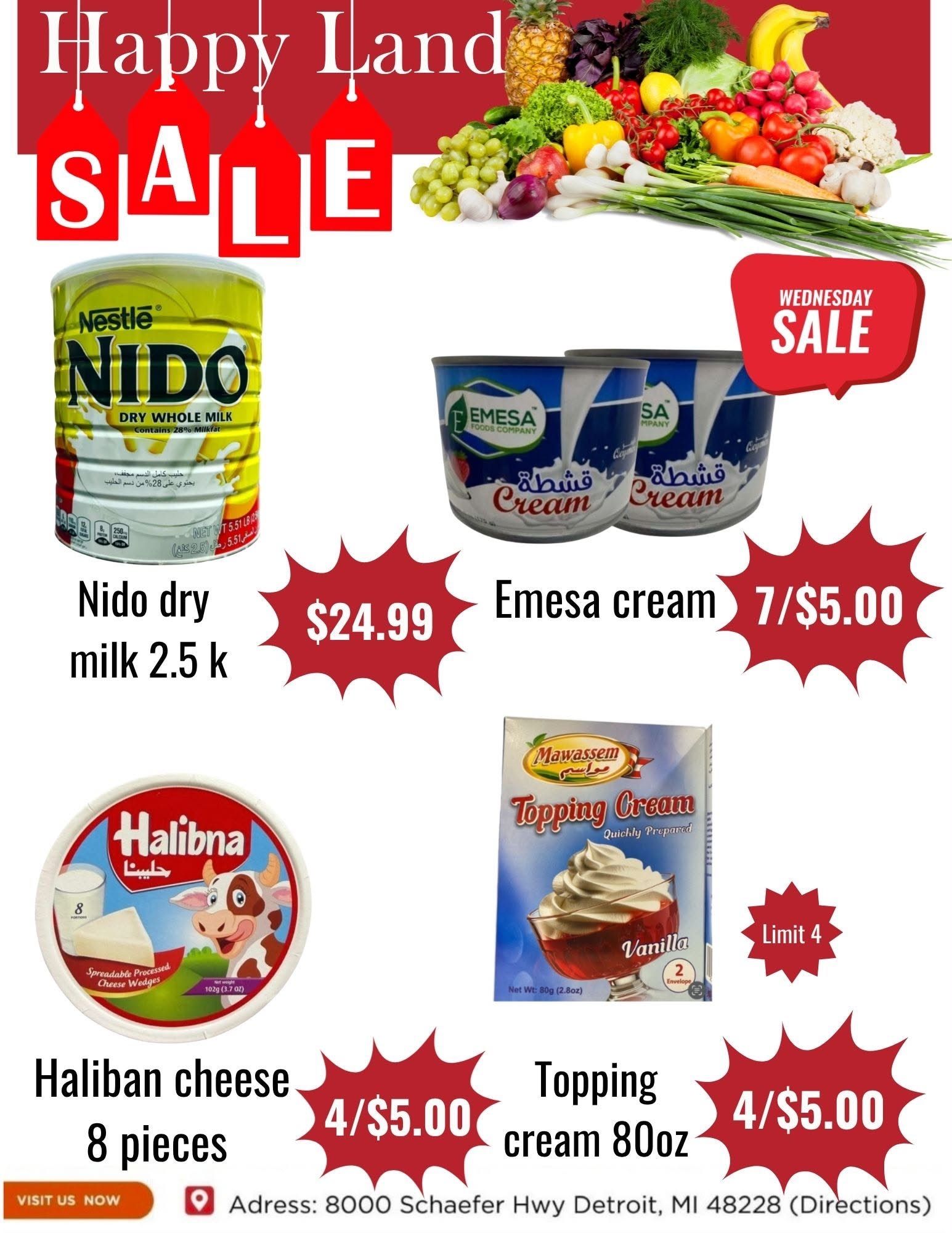 Happy Land Market (8000 Schaefer Highway, Detroit, MI) Weekly Ad September 16 - 16, 2026