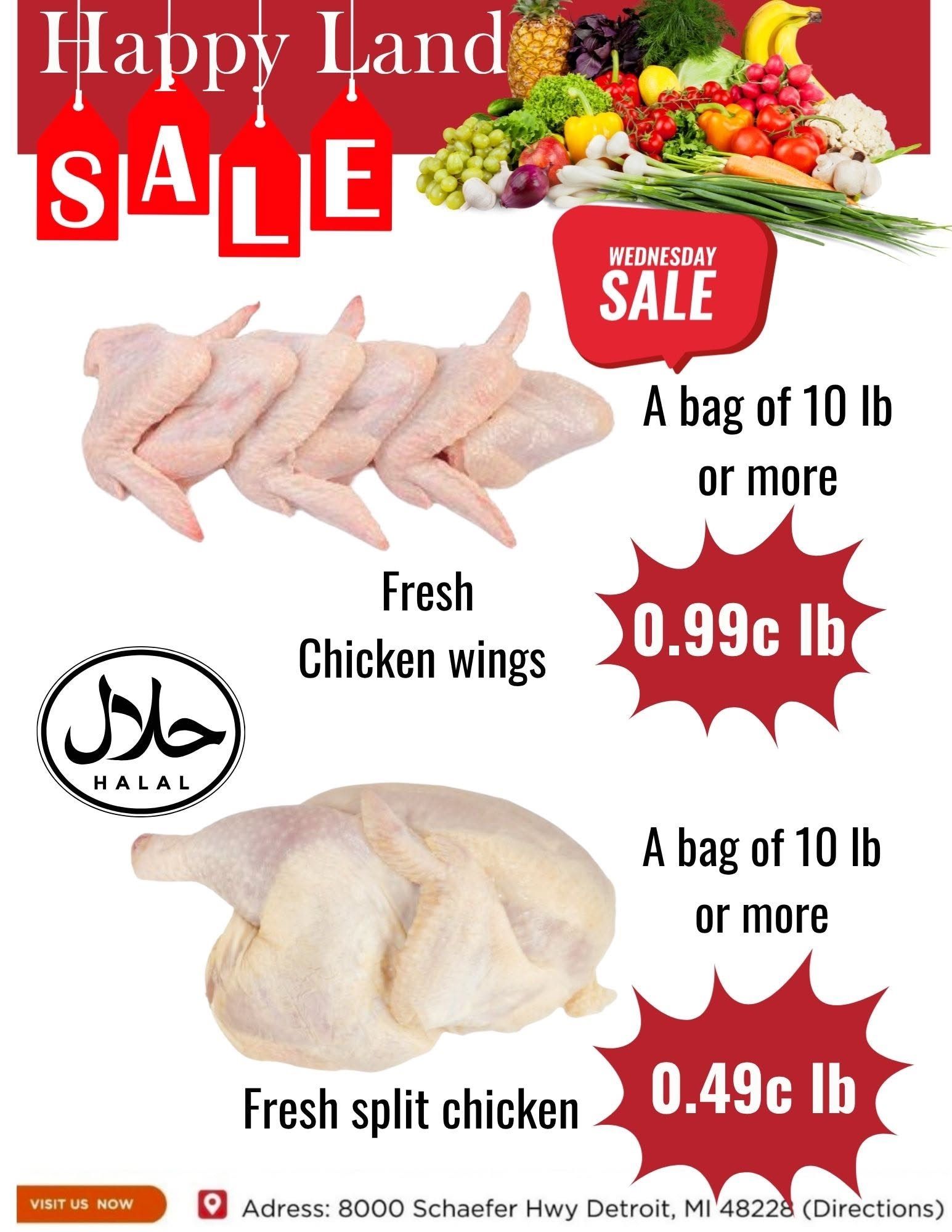 Happy Land Market (8000 Schaefer Highway, Detroit, MI) Weekly Ad September 16 - 16, 2026