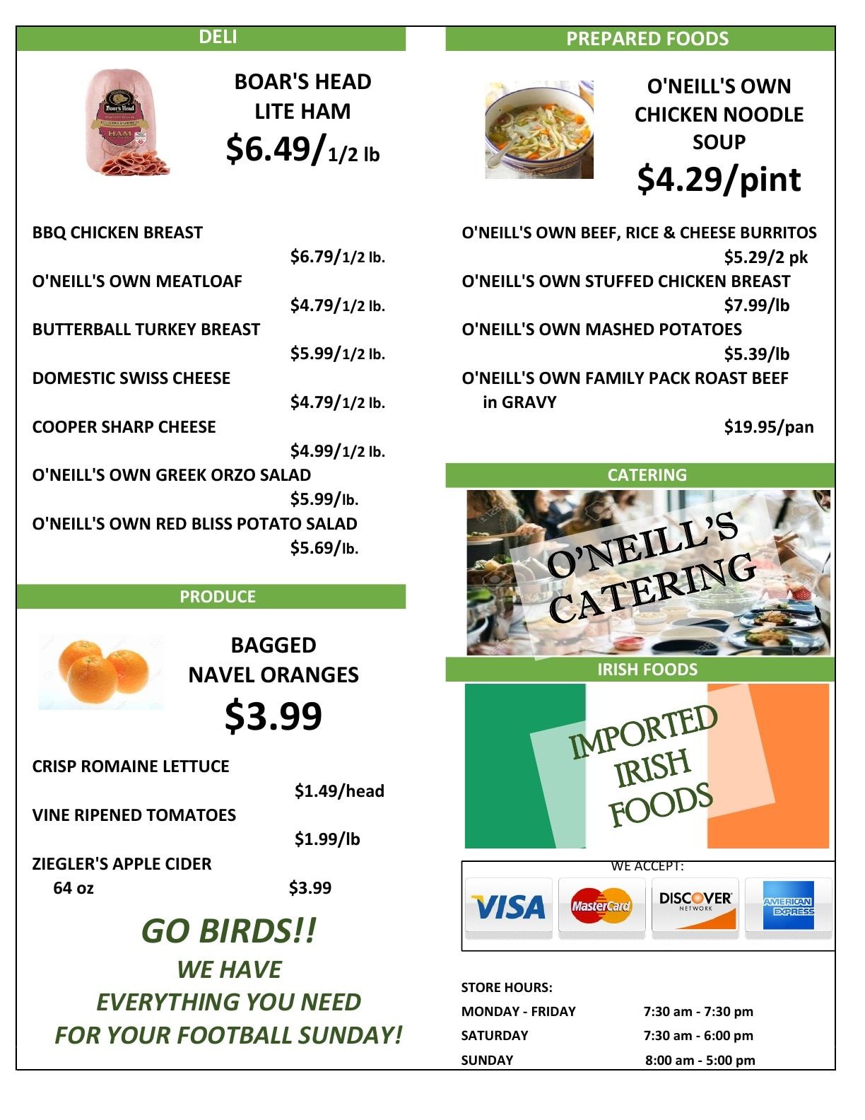 O'Neill's Market Weekly Ad September 16 - 22, 2026
