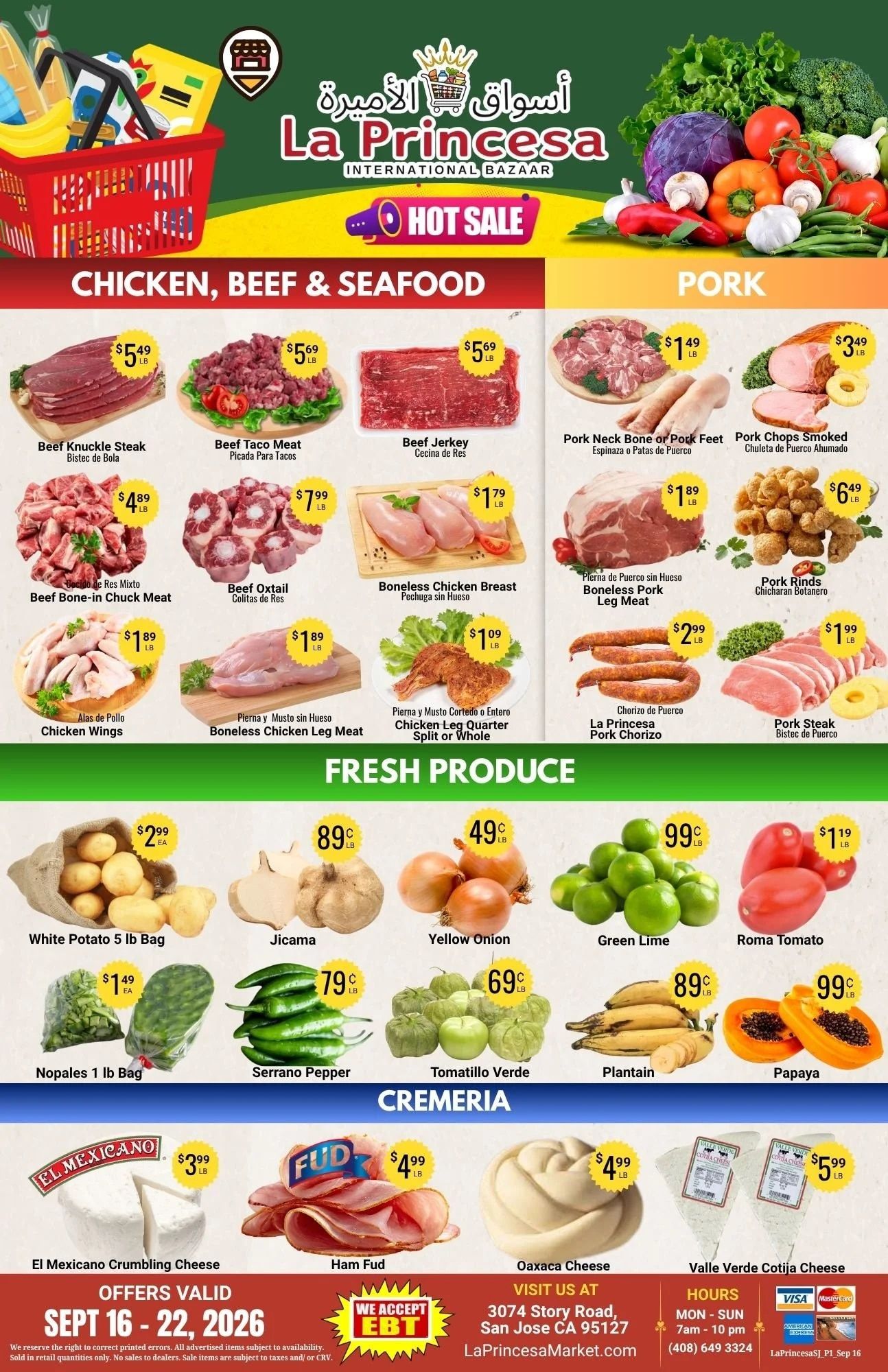 La Princesa International Bazaar Weekly Ad September 16 - 22, 2026