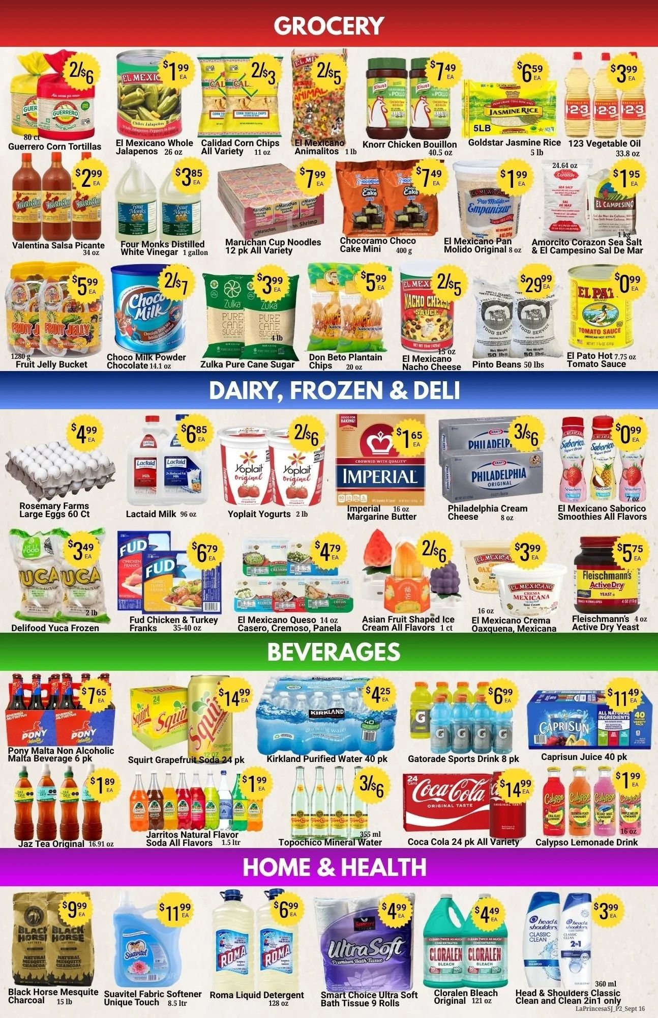 La Princesa International Bazaar Weekly Ad September 16 - 22, 2026