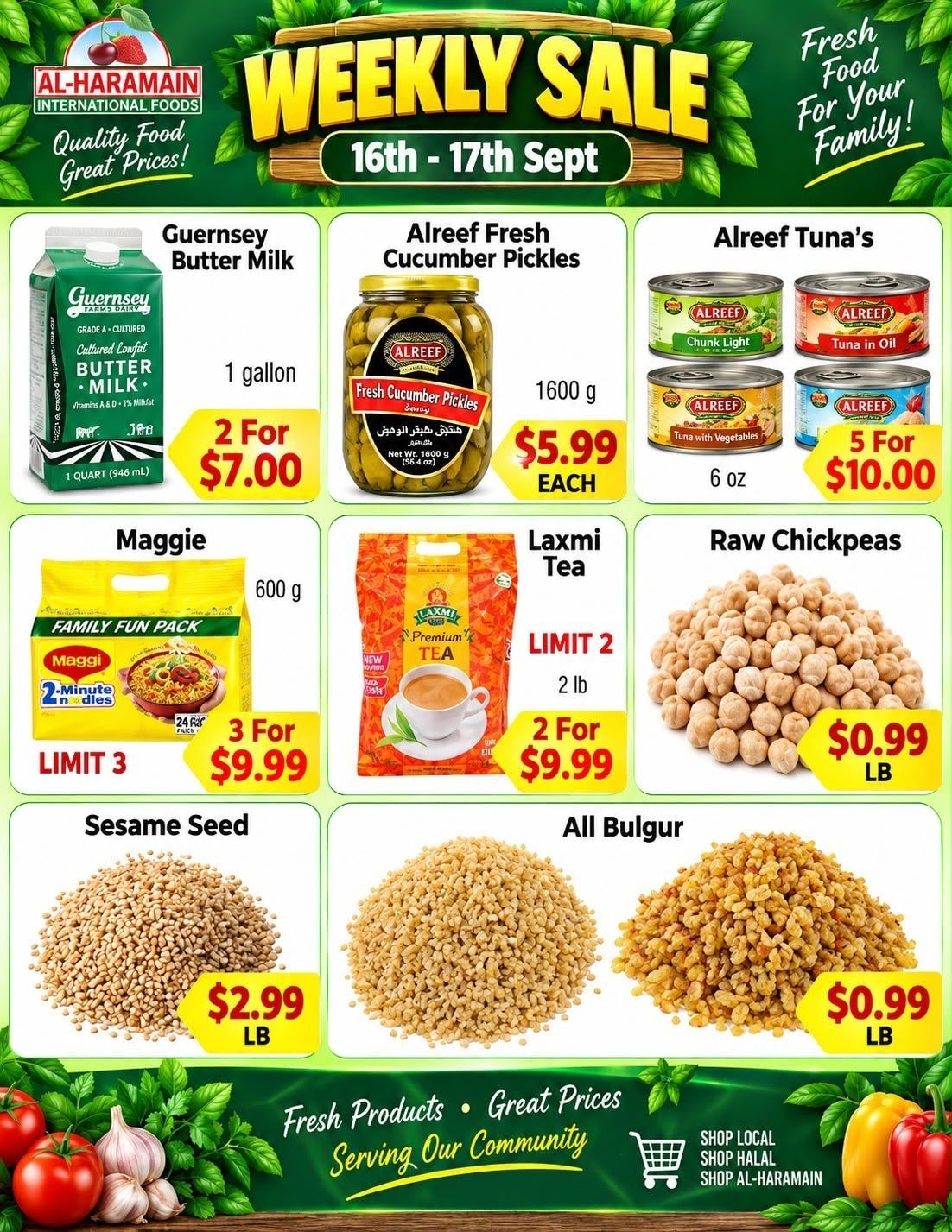 Al-Haramain International (33250 West 12 Mile Road, Farmington Hills, MI) Weekly Ad September 16 - 17, 2026