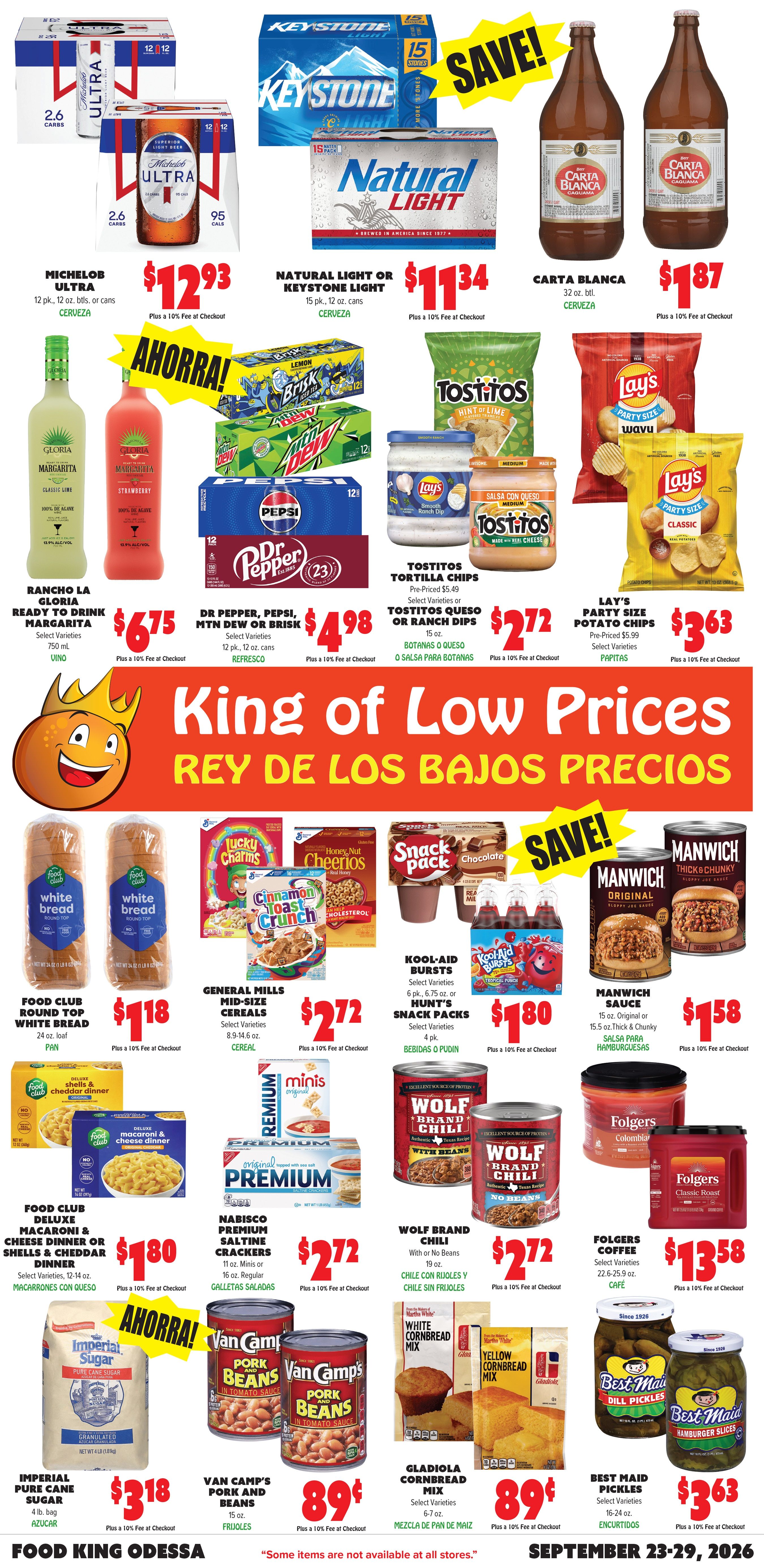 Food King Weekly Ad September 23 - 29, 2026