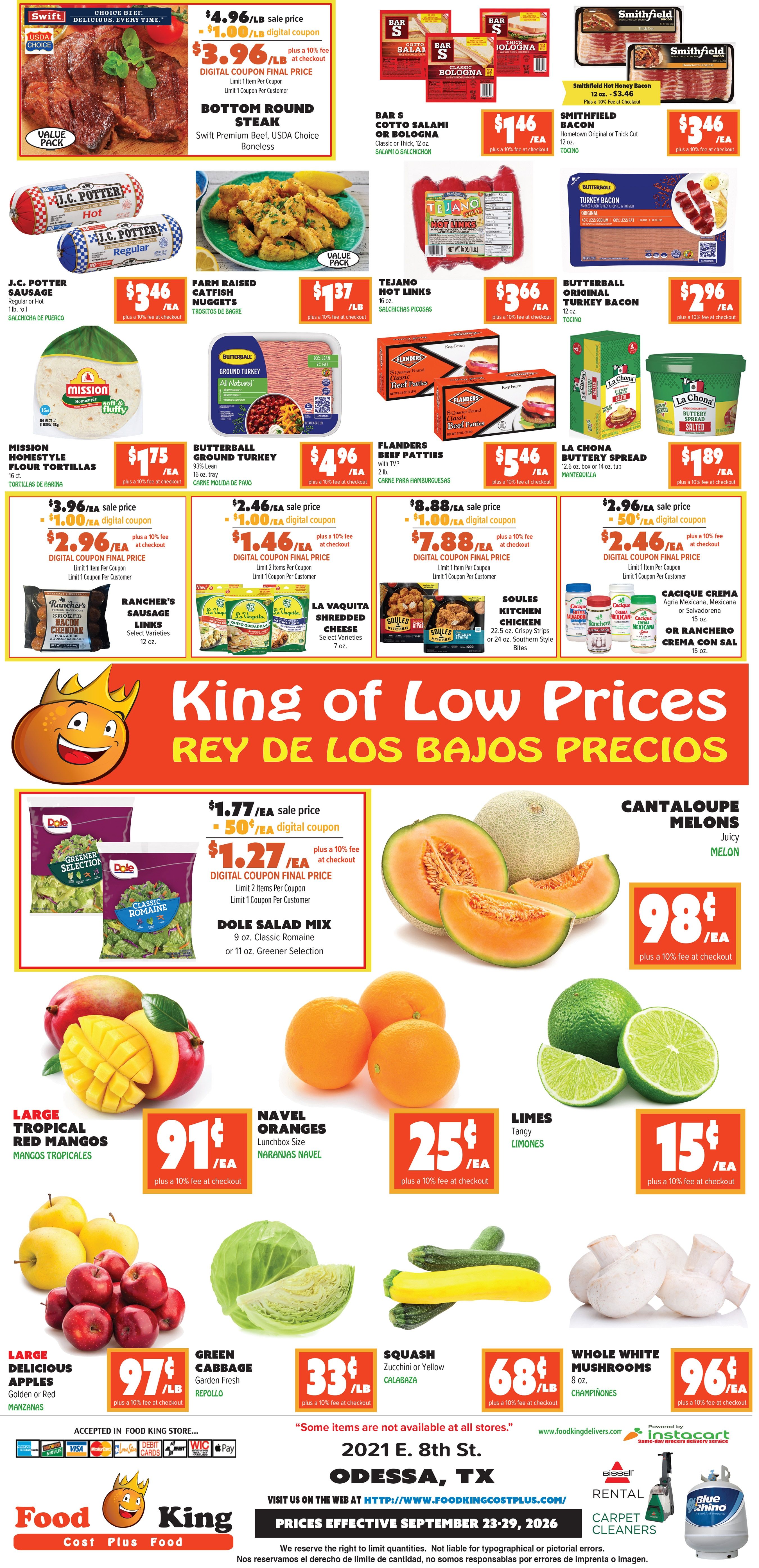 Food King Weekly Ad September 23 - 29, 2026