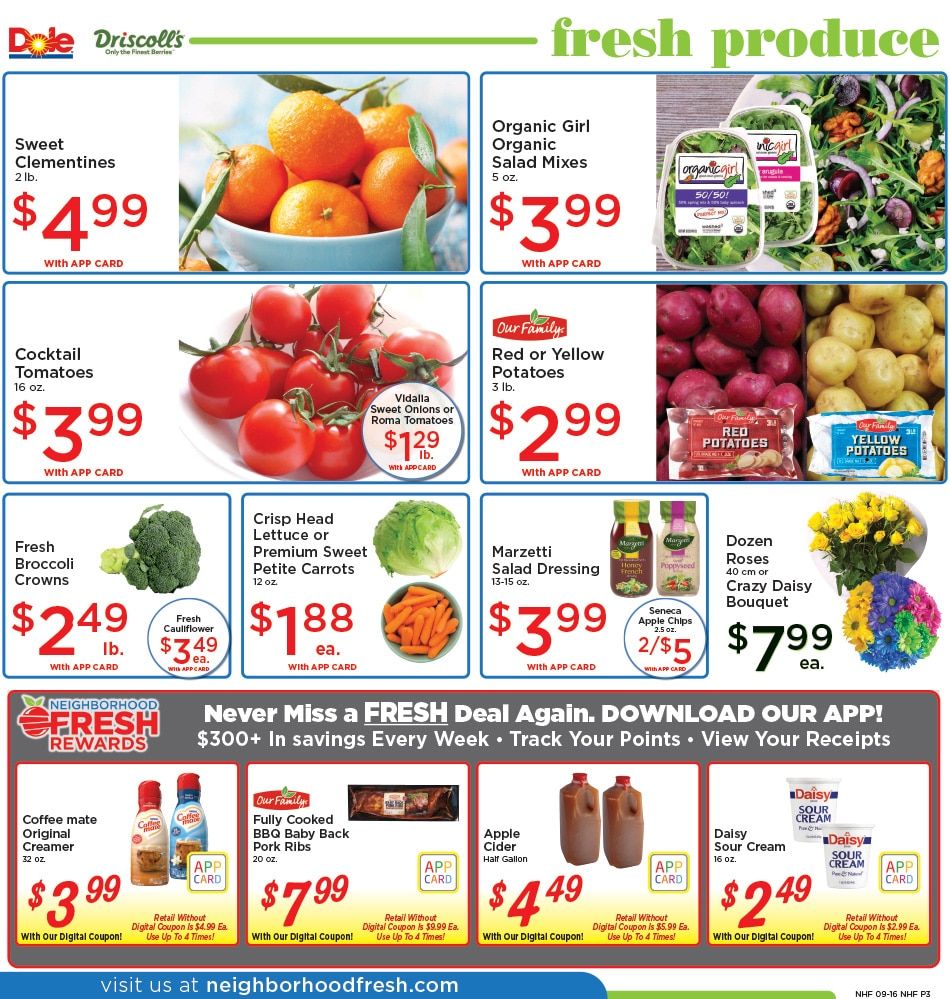 Neighborhood Fresh Weekly Ad September 16 - 22, 2026