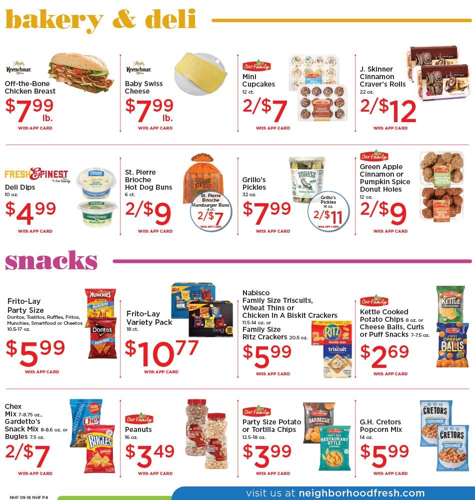 Neighborhood Fresh Weekly Ad September 16 - 22, 2026