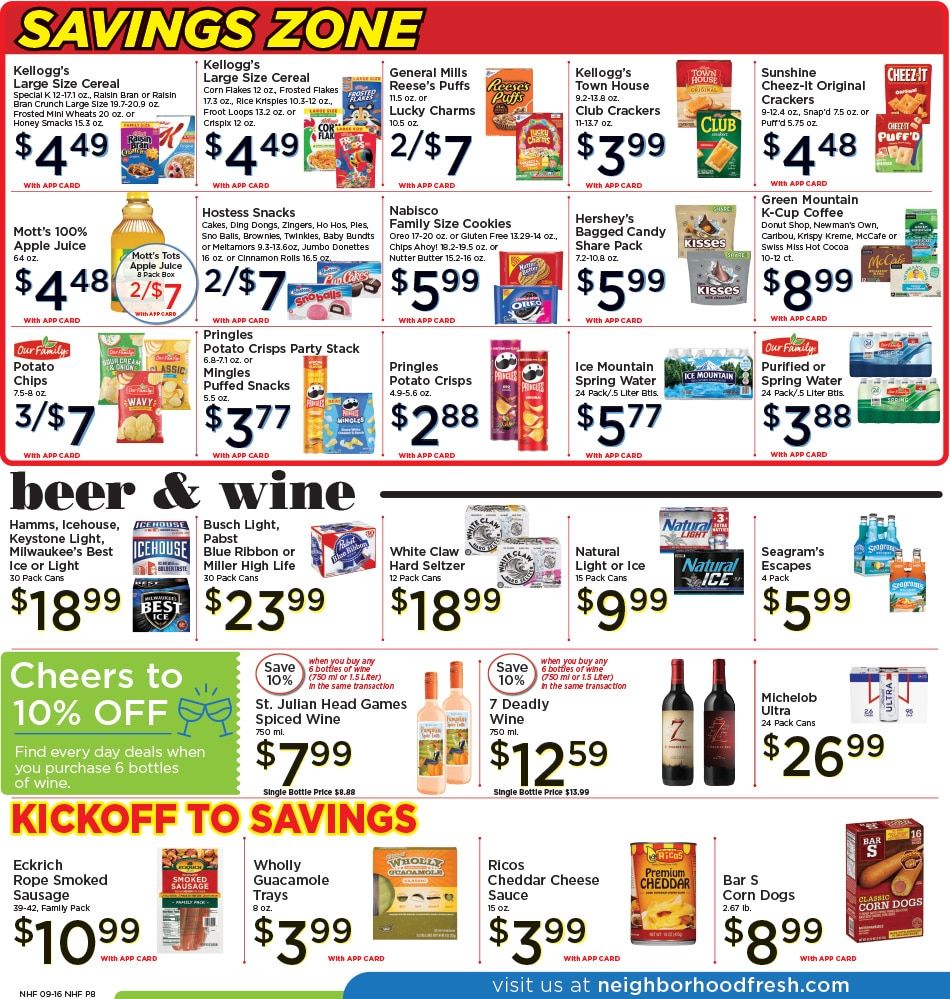 Neighborhood Fresh Weekly Ad September 16 - 22, 2026