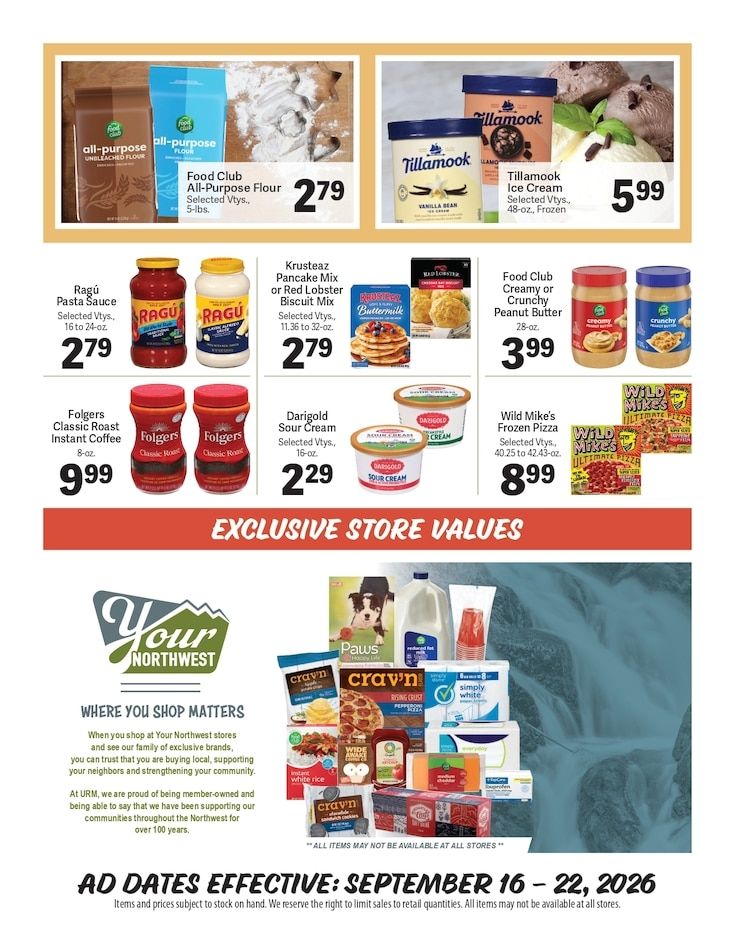 Backwoods Country Market Weekly Ad September 16 - 22, 2026