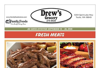 Drew's Grocery Weekly Ad September 16 - 22, 2026