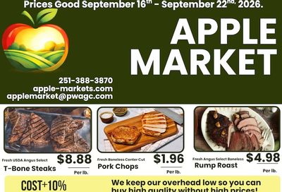 Apple Market Fairhope Weekly Ad September 16 - 22, 2026