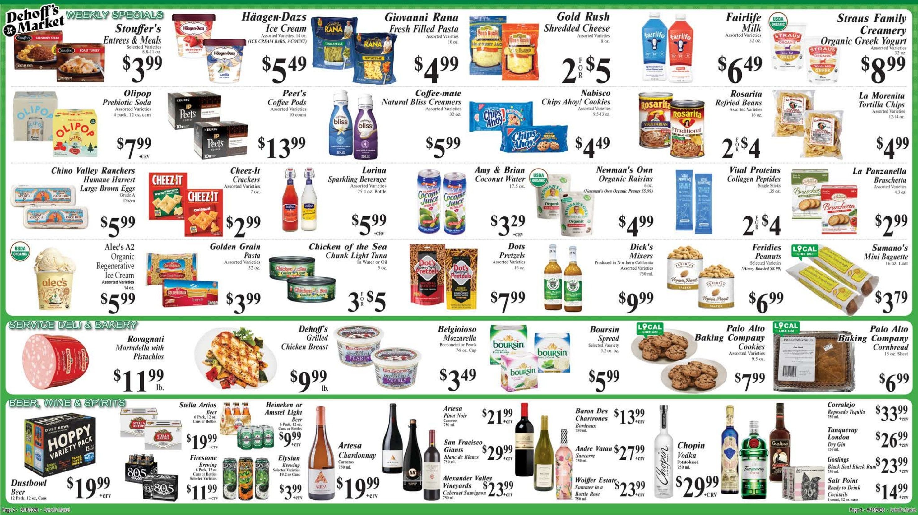 Dehoff's Key Markets (Redwood City Area, CA) Weekly Ad September 16 - 21, 2026