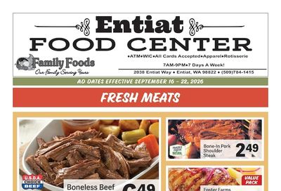 Entiat Food Center Weekly Ad September 16 - 22, 2026