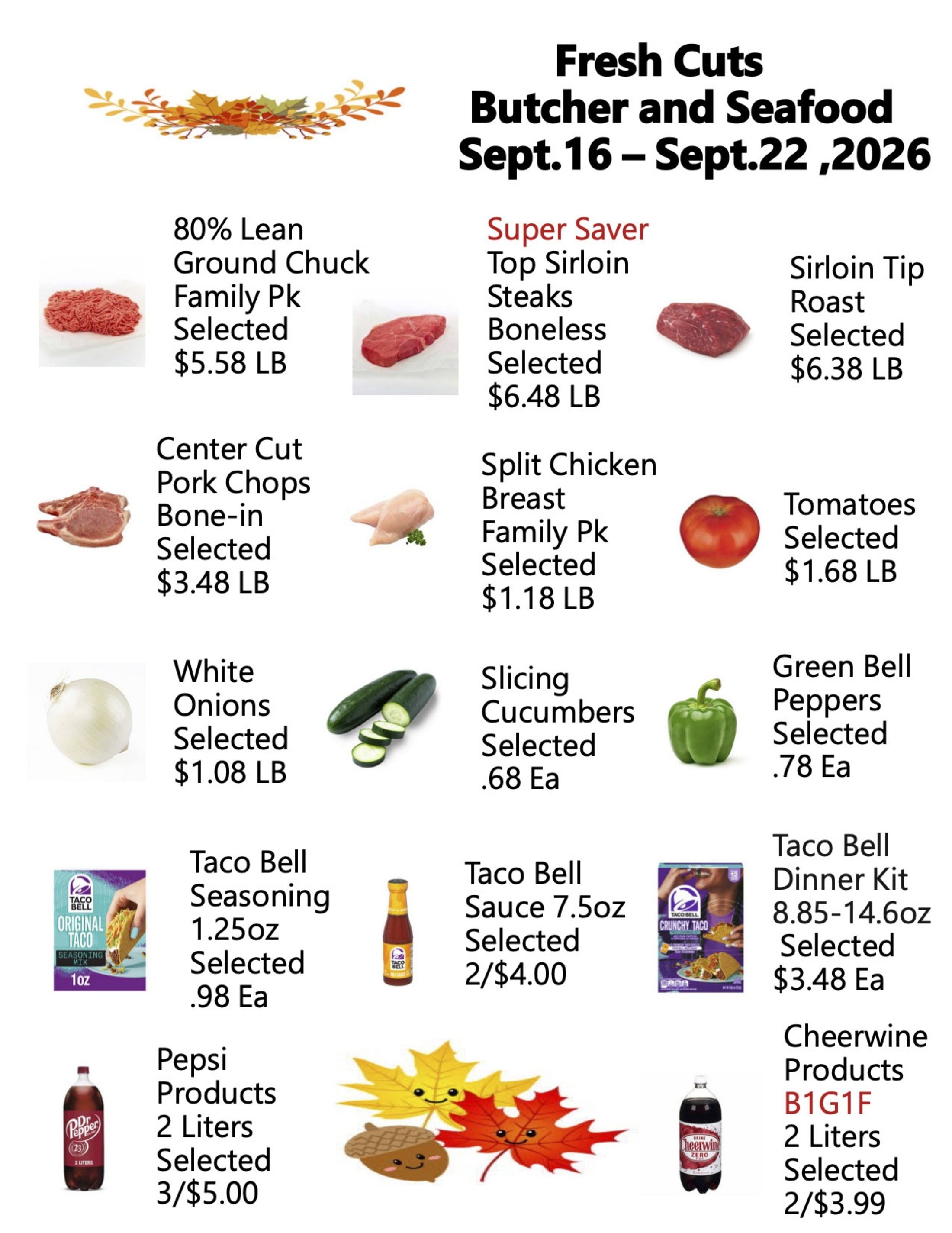 Fresh Cuts of Seagrove Weekly Ad September 16 - 22, 2026