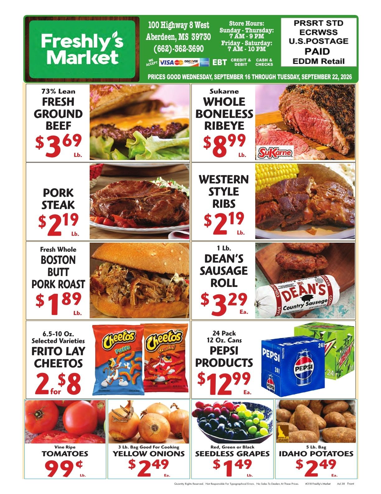Freshly's Market Weekly Ad September 16 - 22, 2026