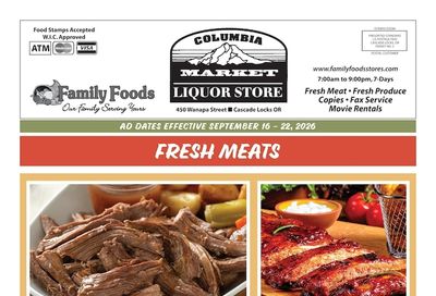 Columbia Market Weekly Ad September 16 - 22, 2026