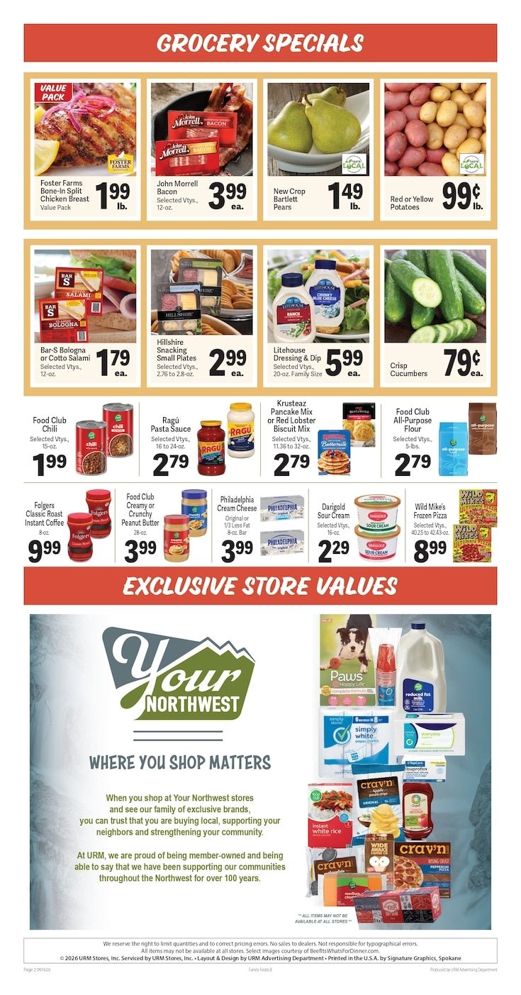 Fernwood Mercantile Weekly Ad September 16 - 22, 2026