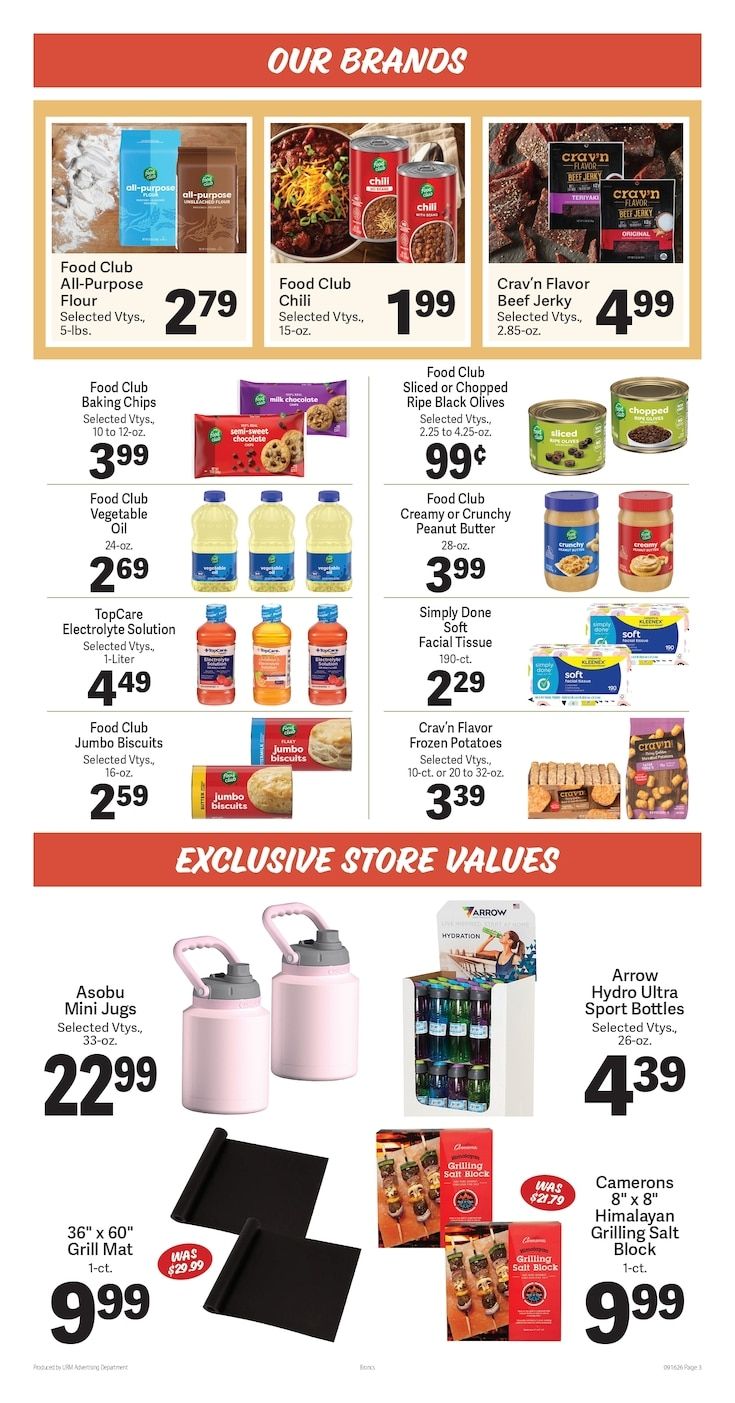 Bronc's Grocery Weekly Ad September 16 - 22, 2026