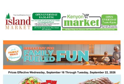 Kenyon Market Weekly Ad September 16 - 22, 2026