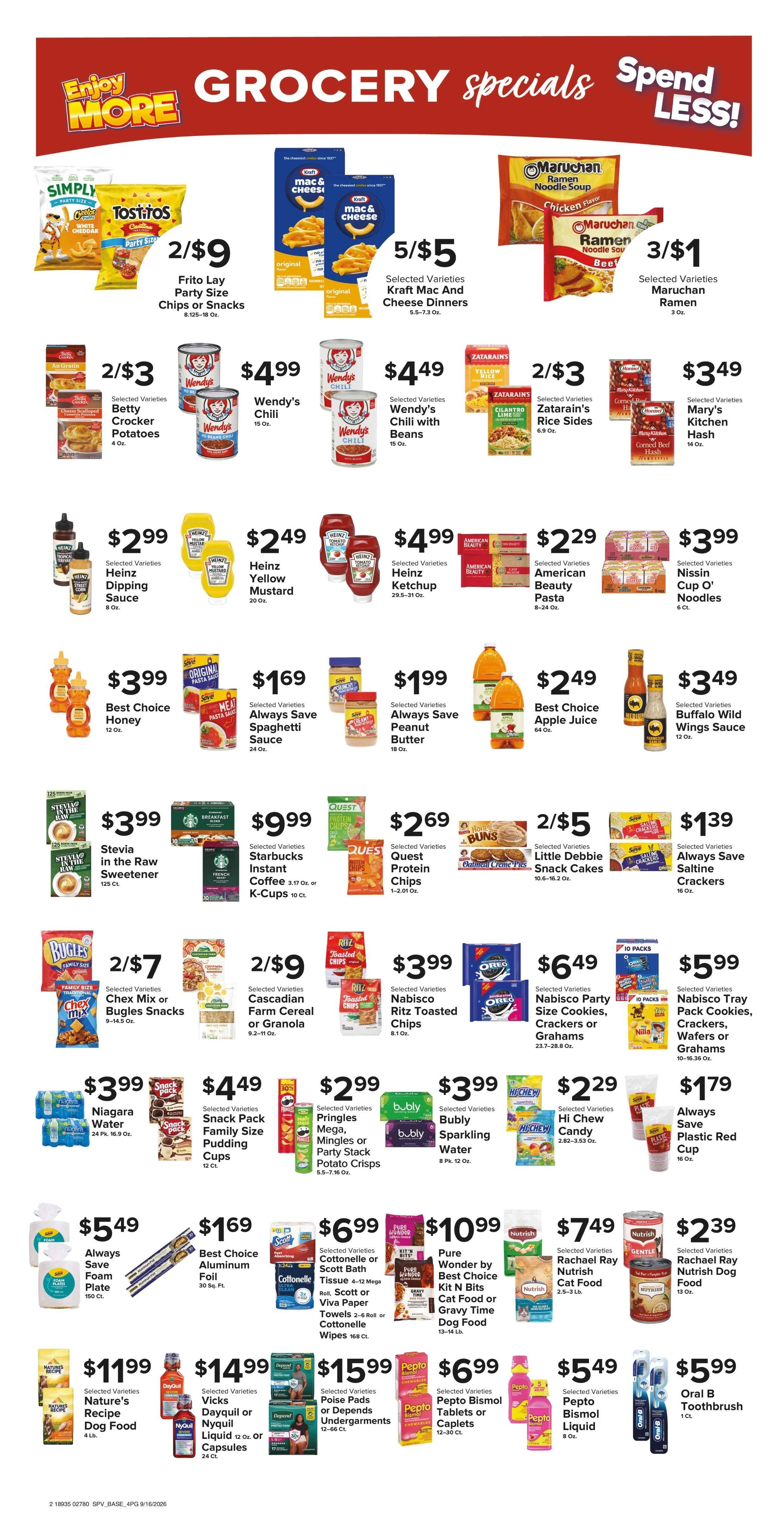Muncy's Supermarket Family Fueled Fun Weekly Ad September 16 - 22, 2026