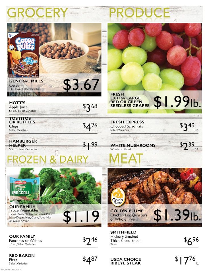 Adams Super Foods Weekly Ad September 16 - 22, 2026