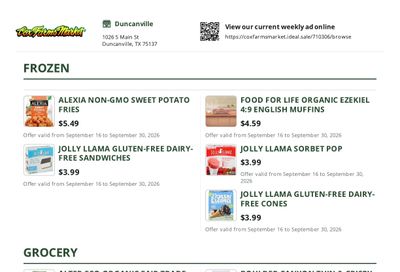 Cox Farms Market Weekly Ad September 16 - 30, 2026
