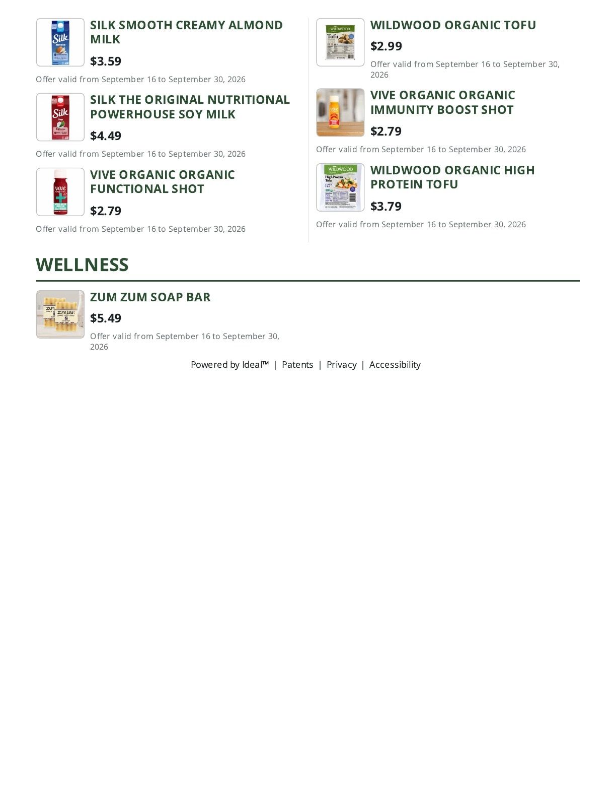 Cox Farms Market Weekly Ad September 16 - 30, 2026